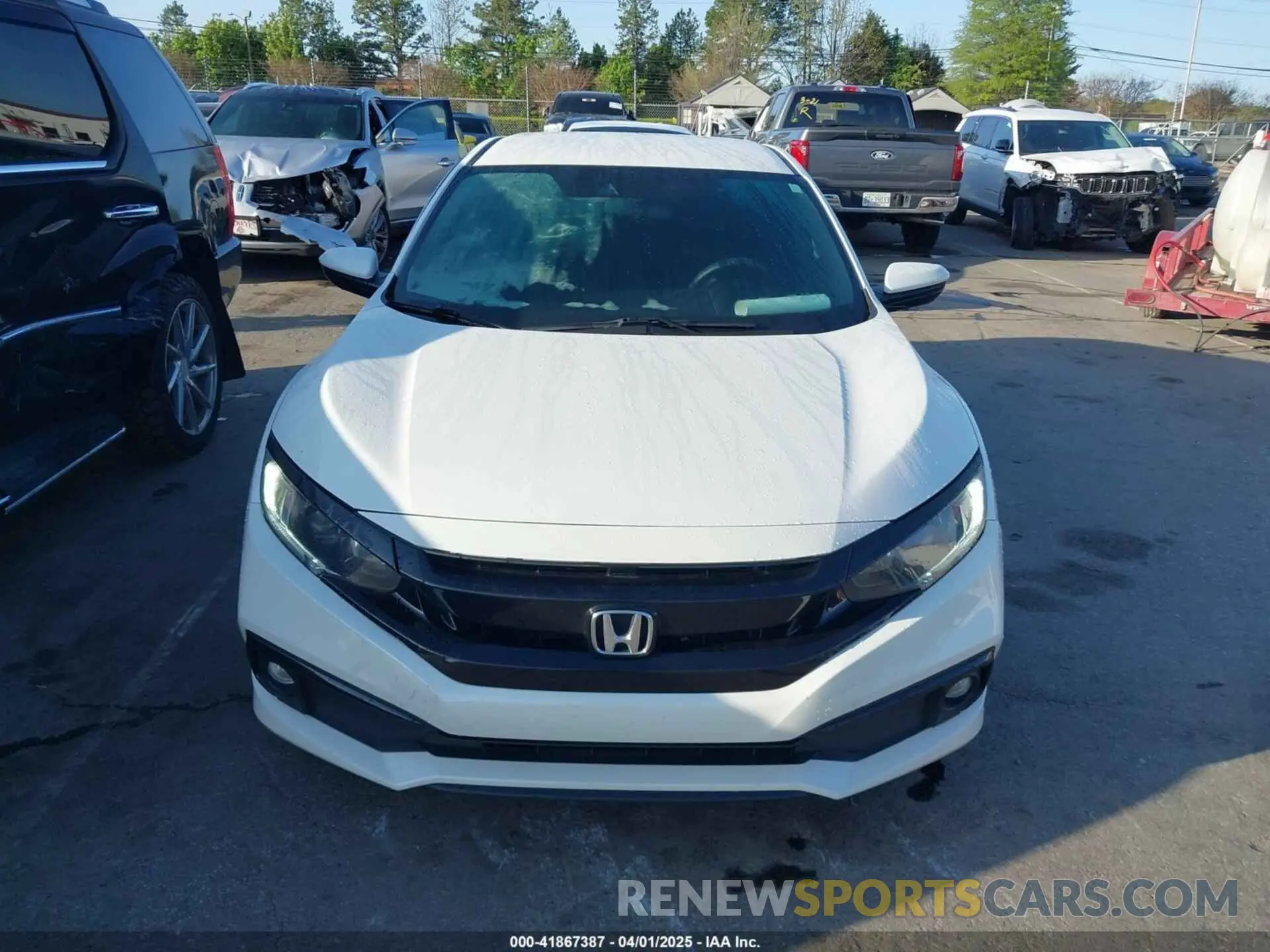 12 fotografías del automóvil dañado 2HGFC2F8XLH584256 HONDA CIVIC 2020