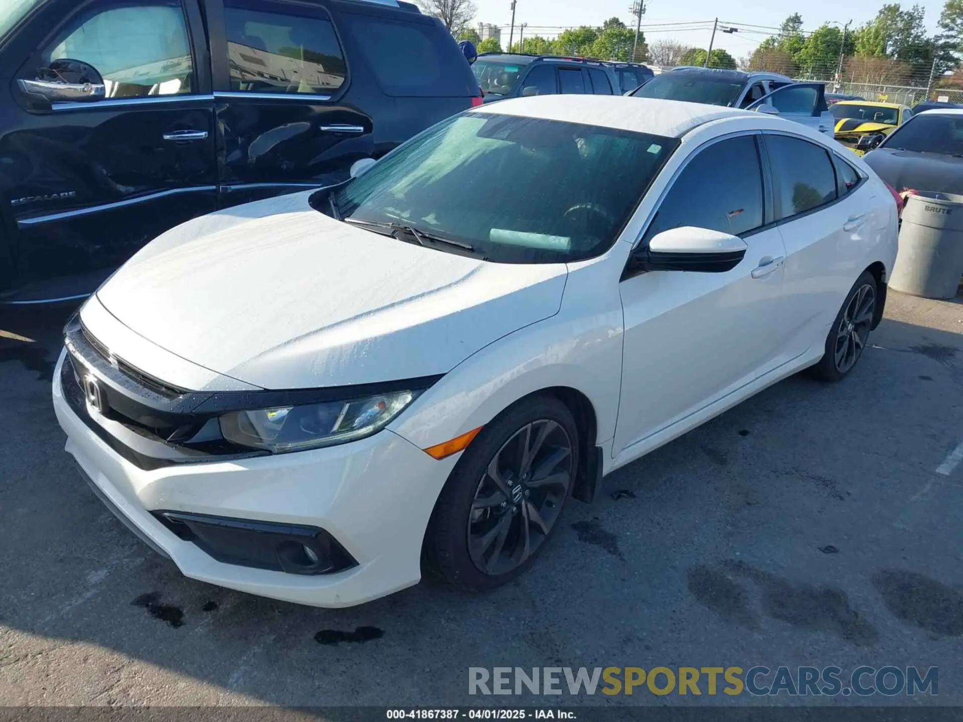 2 fotografías del automóvil dañado 2HGFC2F8XLH584256 HONDA CIVIC 2020