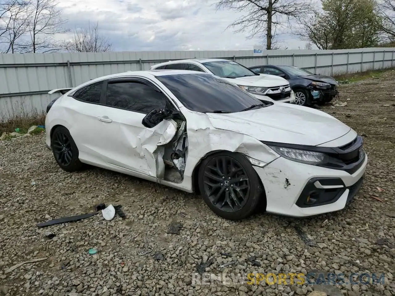 4 fotografías del automóvil dañado 2HGFC3A52LH751244 HONDA CIVIC 2020