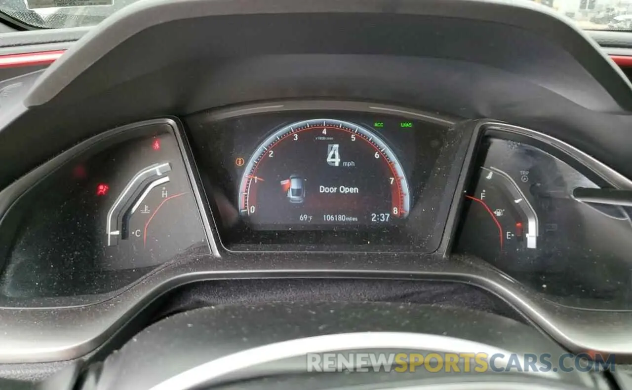 9 fotografías del automóvil dañado 2HGFC3A52LH751244 HONDA CIVIC 2020
