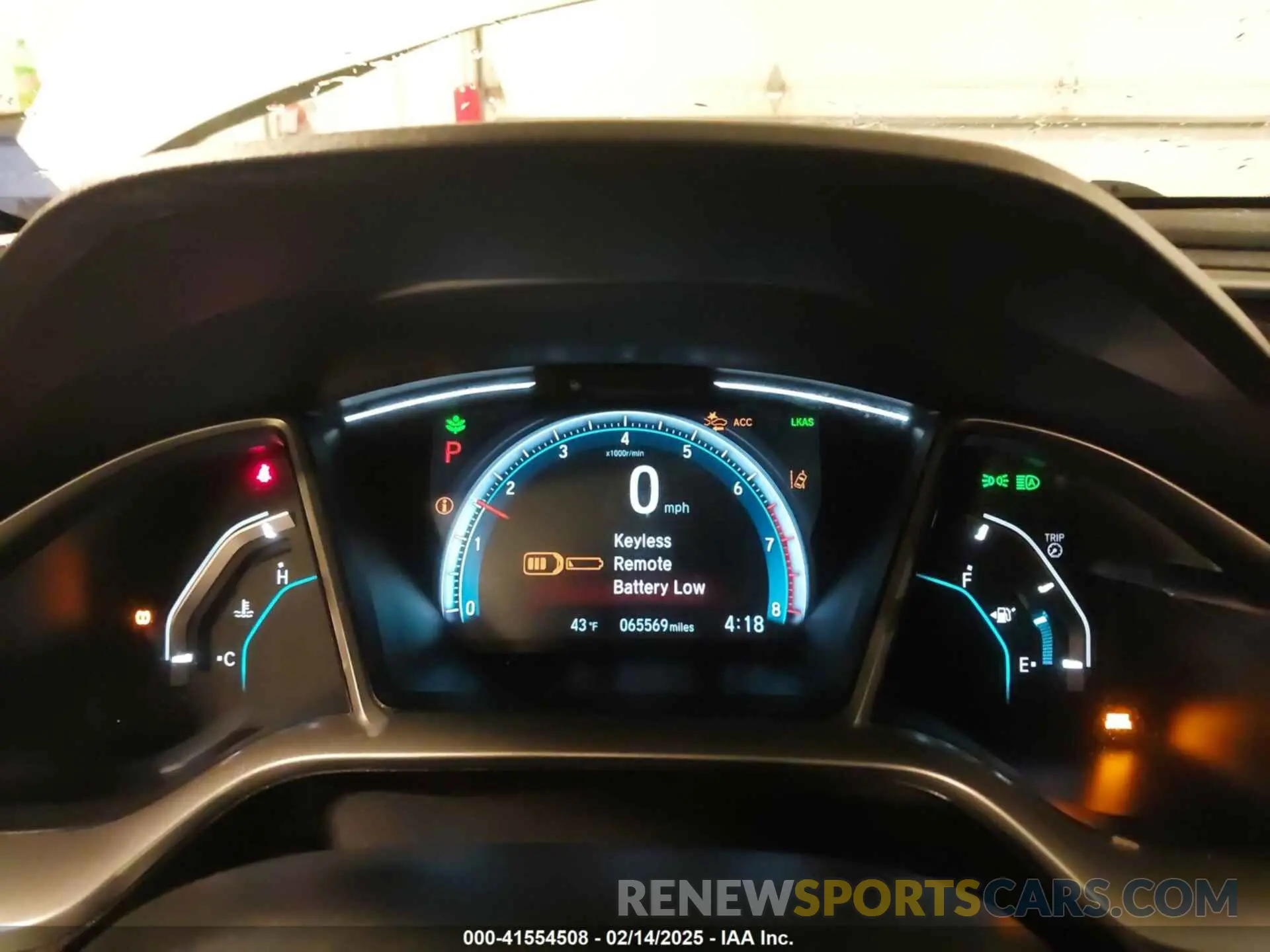 7 fotografías del automóvil dañado 2HGFC3B37LH350124 HONDA CIVIC 2020