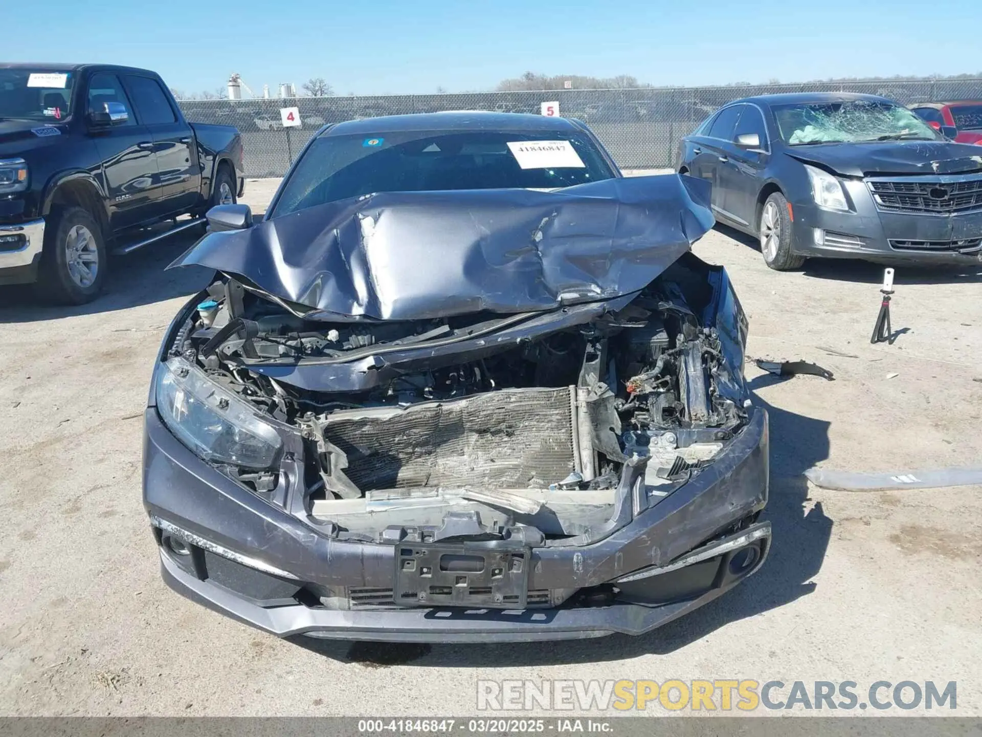 12 fotografías del automóvil dañado 2HGFC3B37LH351824 HONDA CIVIC 2020
