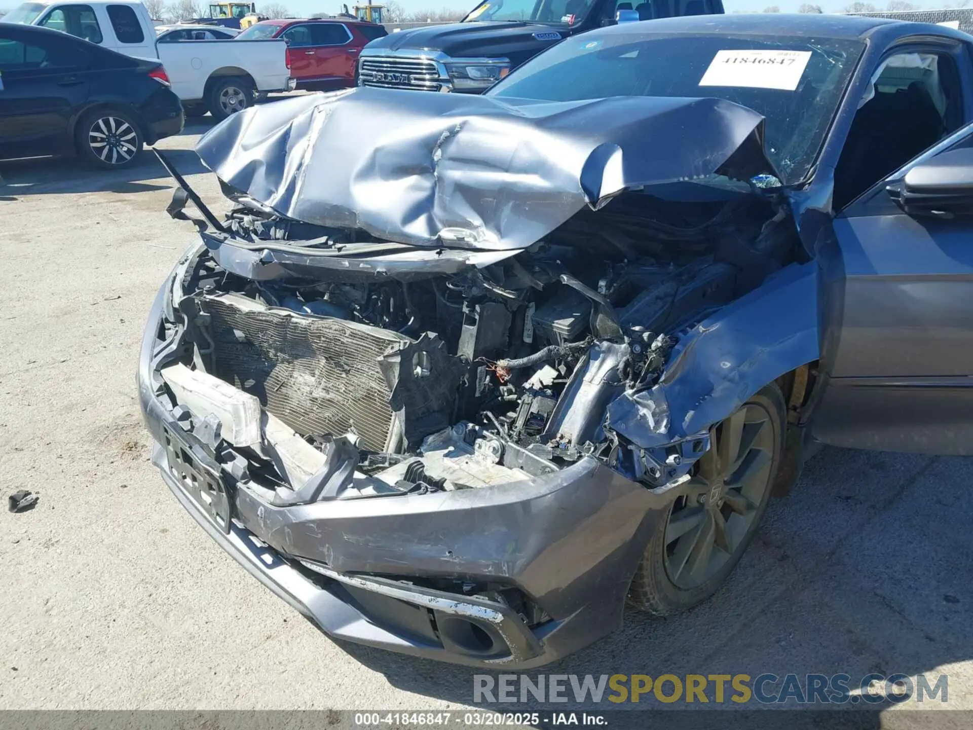6 fotografías del automóvil dañado 2HGFC3B37LH351824 HONDA CIVIC 2020