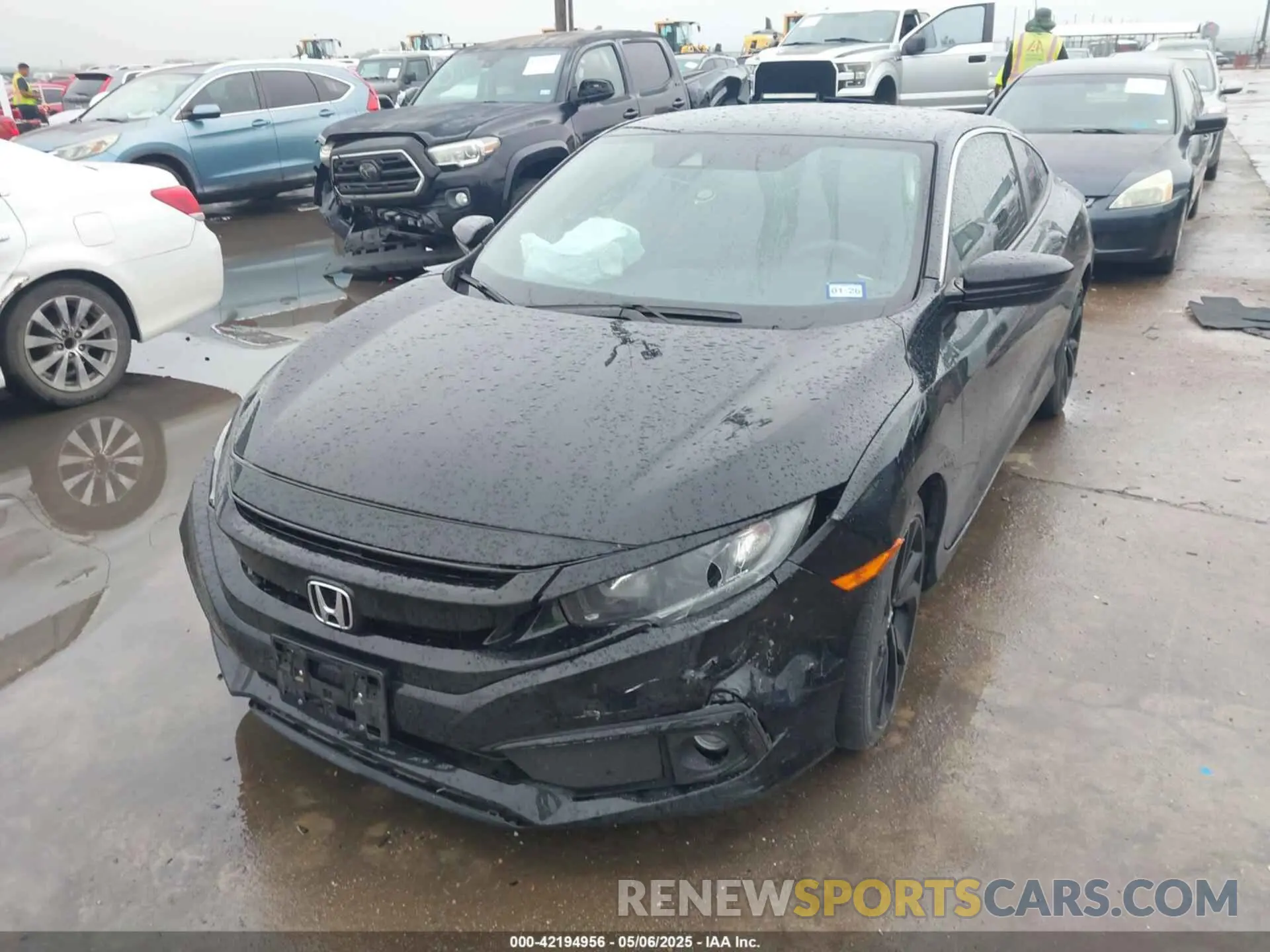 2 fotografías del automóvil dañado 2HGFC4B83LH300015 HONDA CIVIC 2020