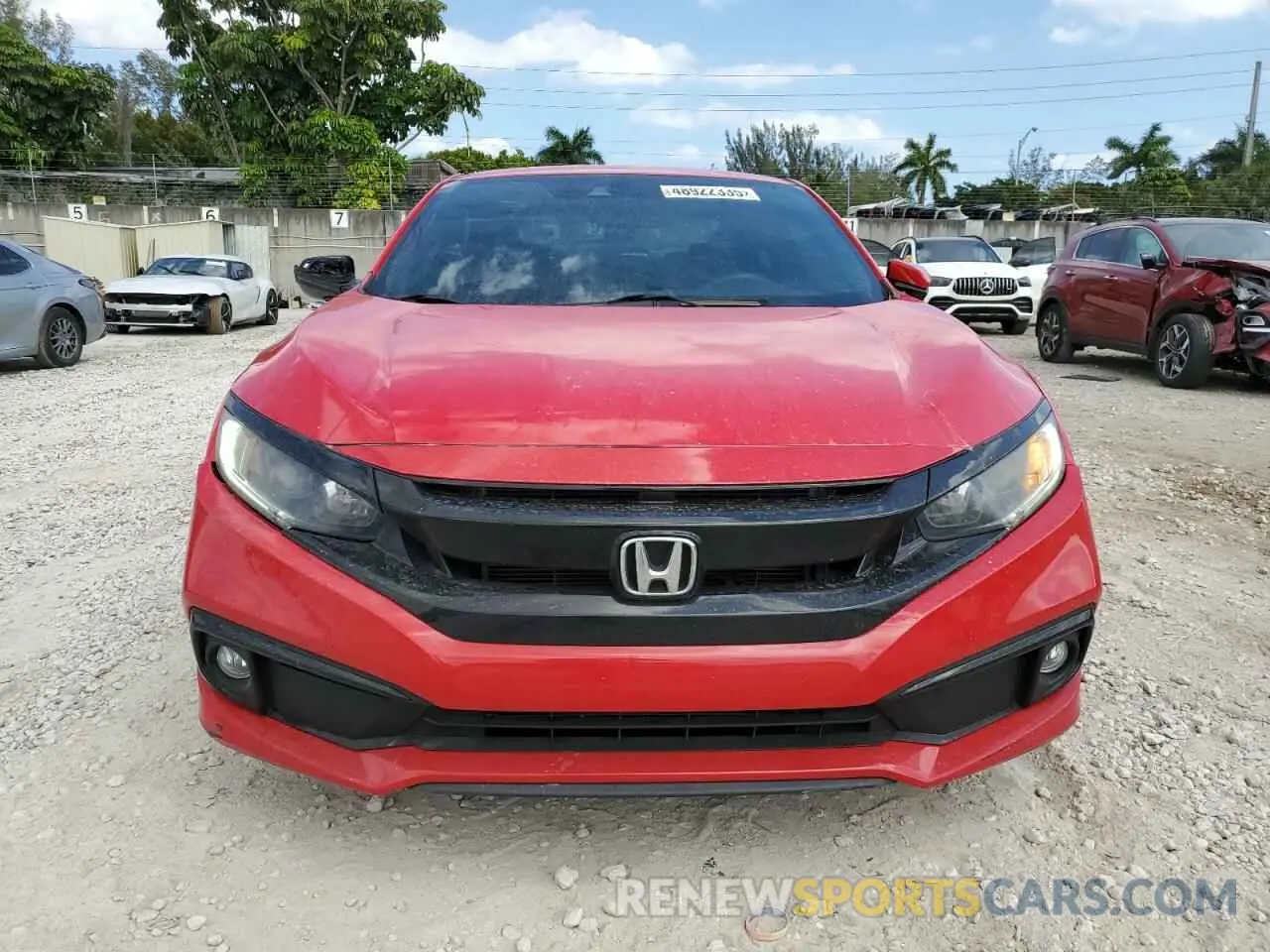 5 fotografías del automóvil dañado 2HGFC4B86LH304656 HONDA CIVIC 2020