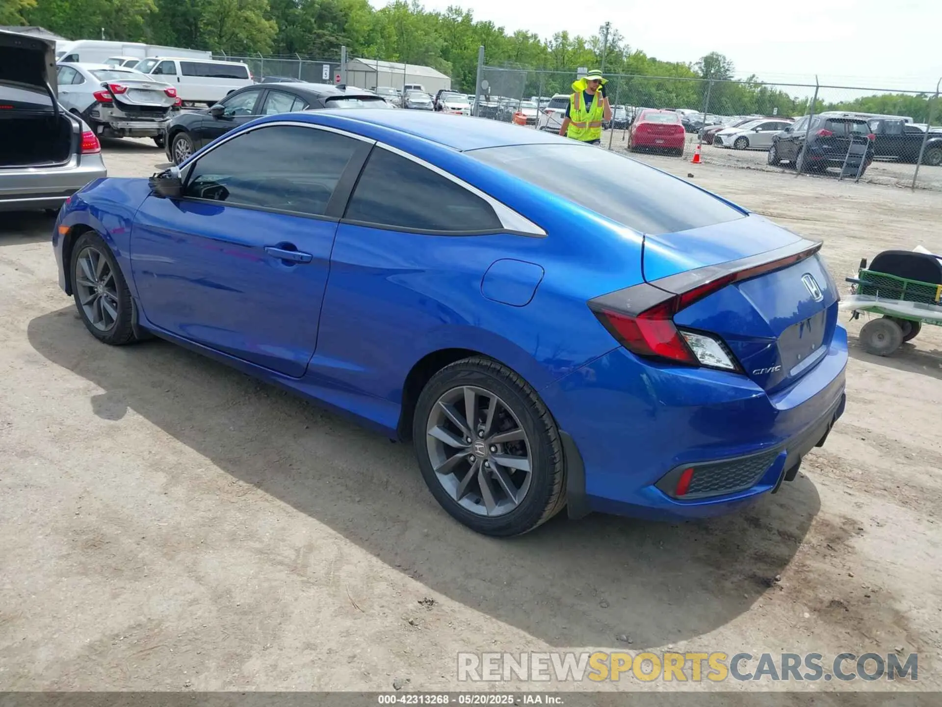 3 fotografías del automóvil dañado 2HGFC4B89LH304151 HONDA CIVIC 2020