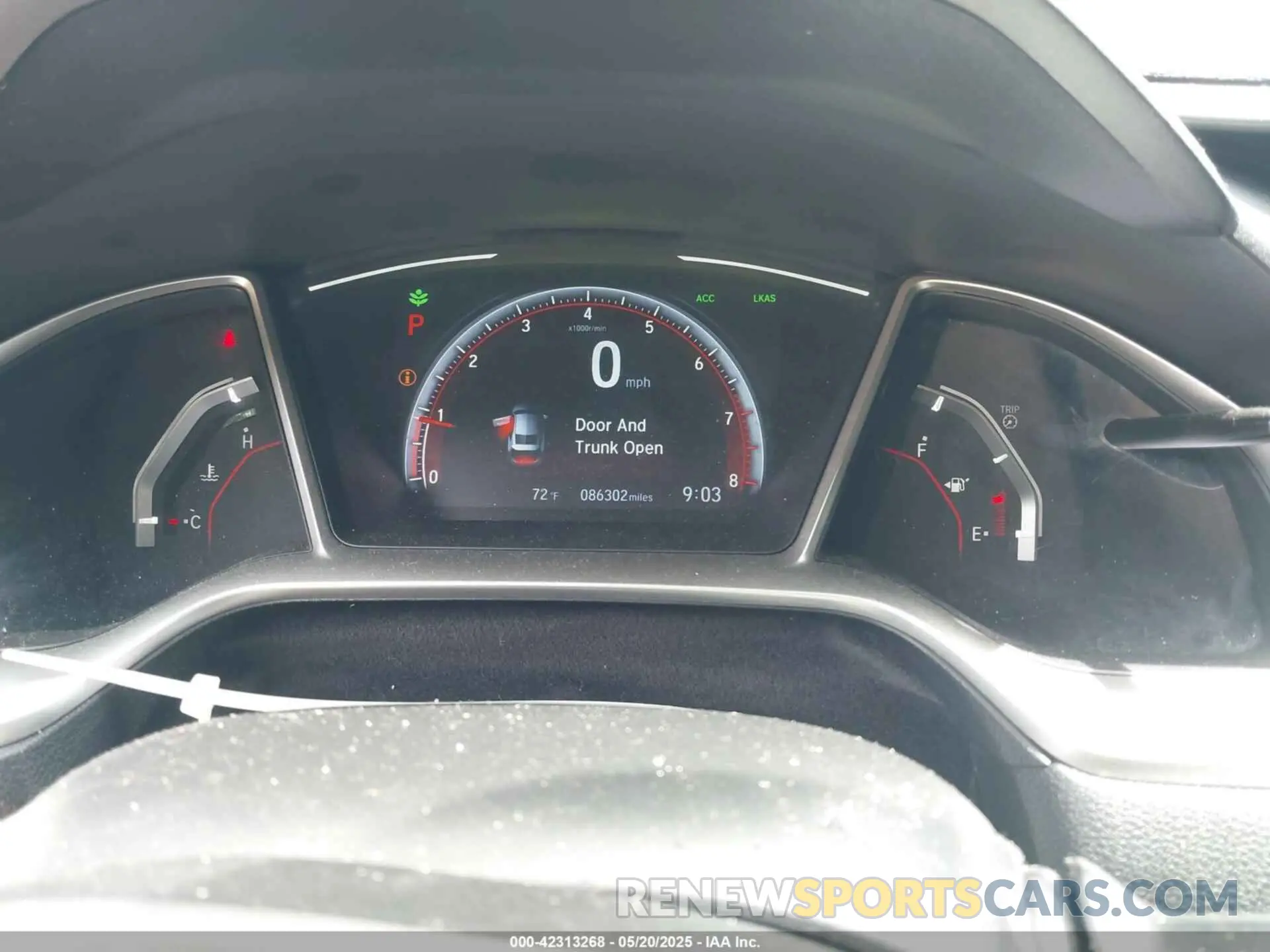 7 fotografías del automóvil dañado 2HGFC4B89LH304151 HONDA CIVIC 2020