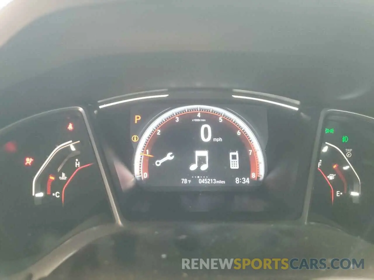 9 fotografías del automóvil dañado 2HGFC4B8XLH300710 HONDA CIVIC 2020