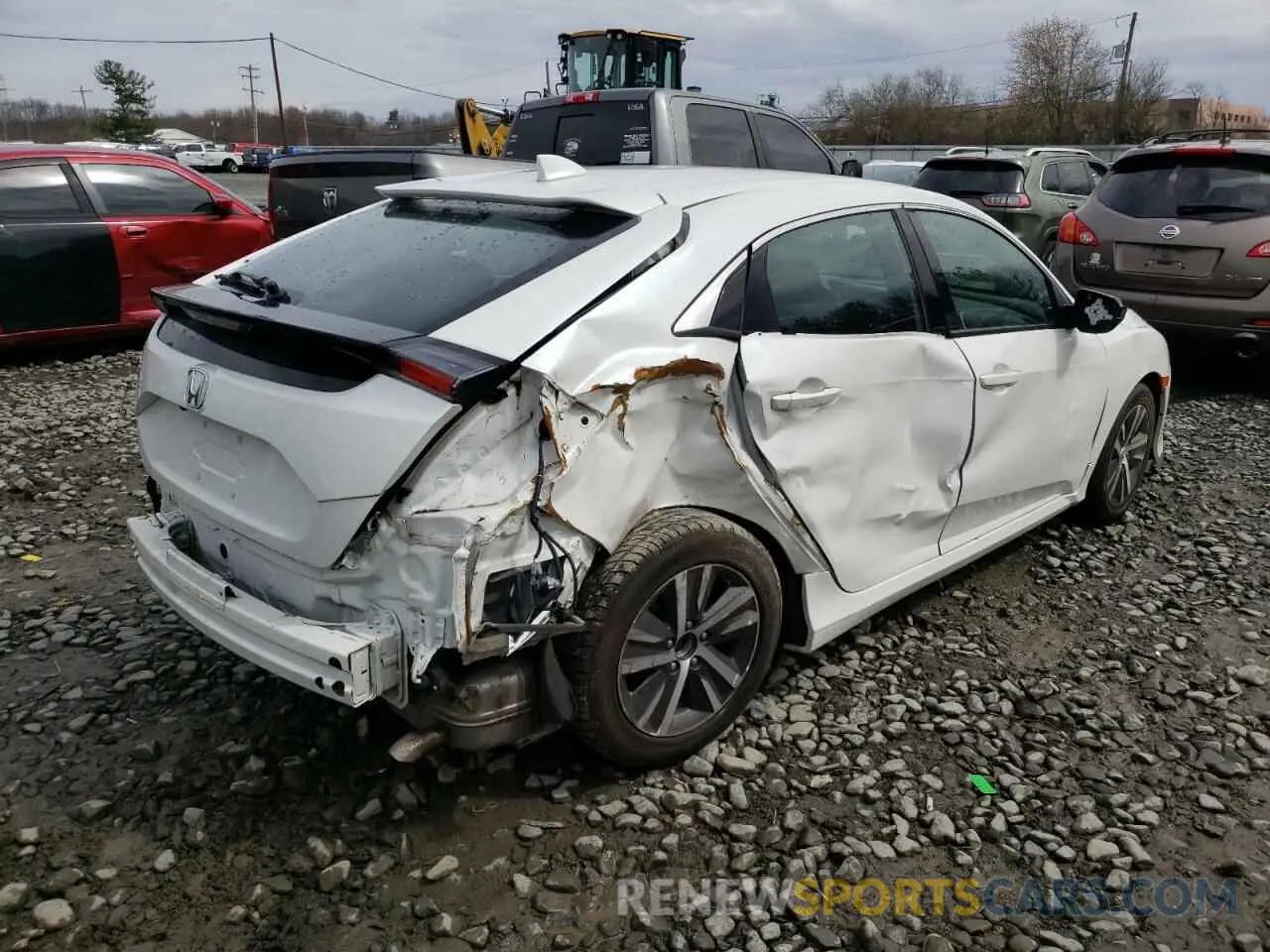 3 fotografías del automóvil dañado SHHFK7H30LU412130 HONDA CIVIC 2020