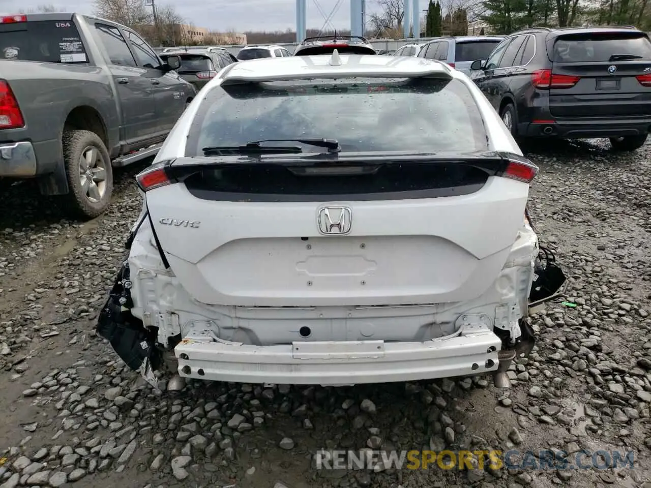 6 fotografías del automóvil dañado SHHFK7H30LU412130 HONDA CIVIC 2020