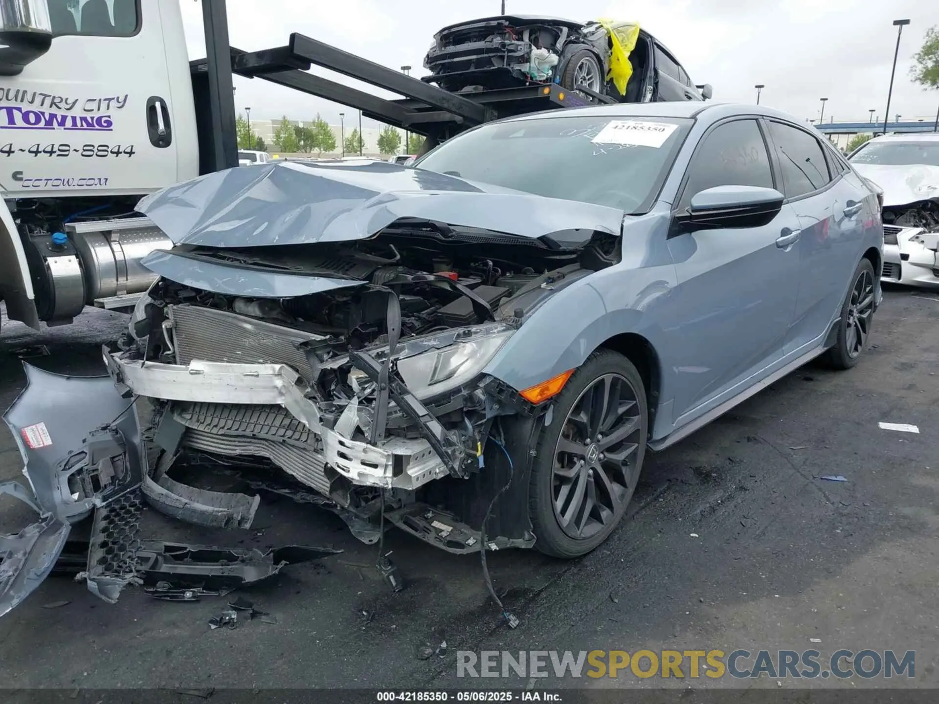 2 fotografías del automóvil dañado SHHFK7H40LU404506 HONDA CIVIC 2020