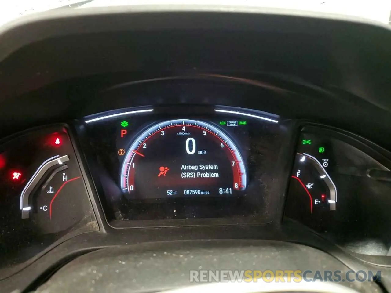 9 fotografías del automóvil dañado SHHFK7H42LU422506 HONDA CIVIC 2020