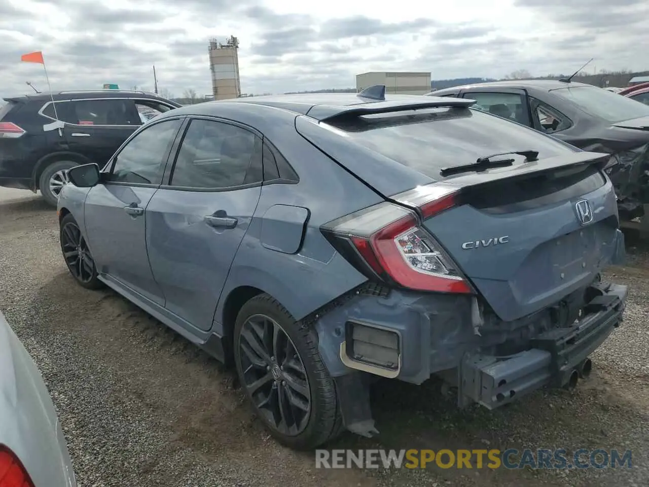 2 fotografías del automóvil dañado SHHFK7H44LU217530 HONDA CIVIC 2020