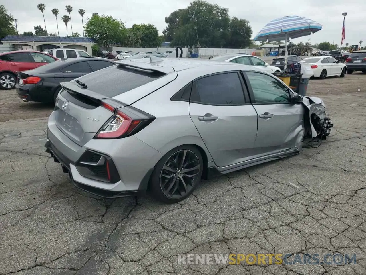 3 fotografías del automóvil dañado SHHFK7H44LU417596 HONDA CIVIC 2020