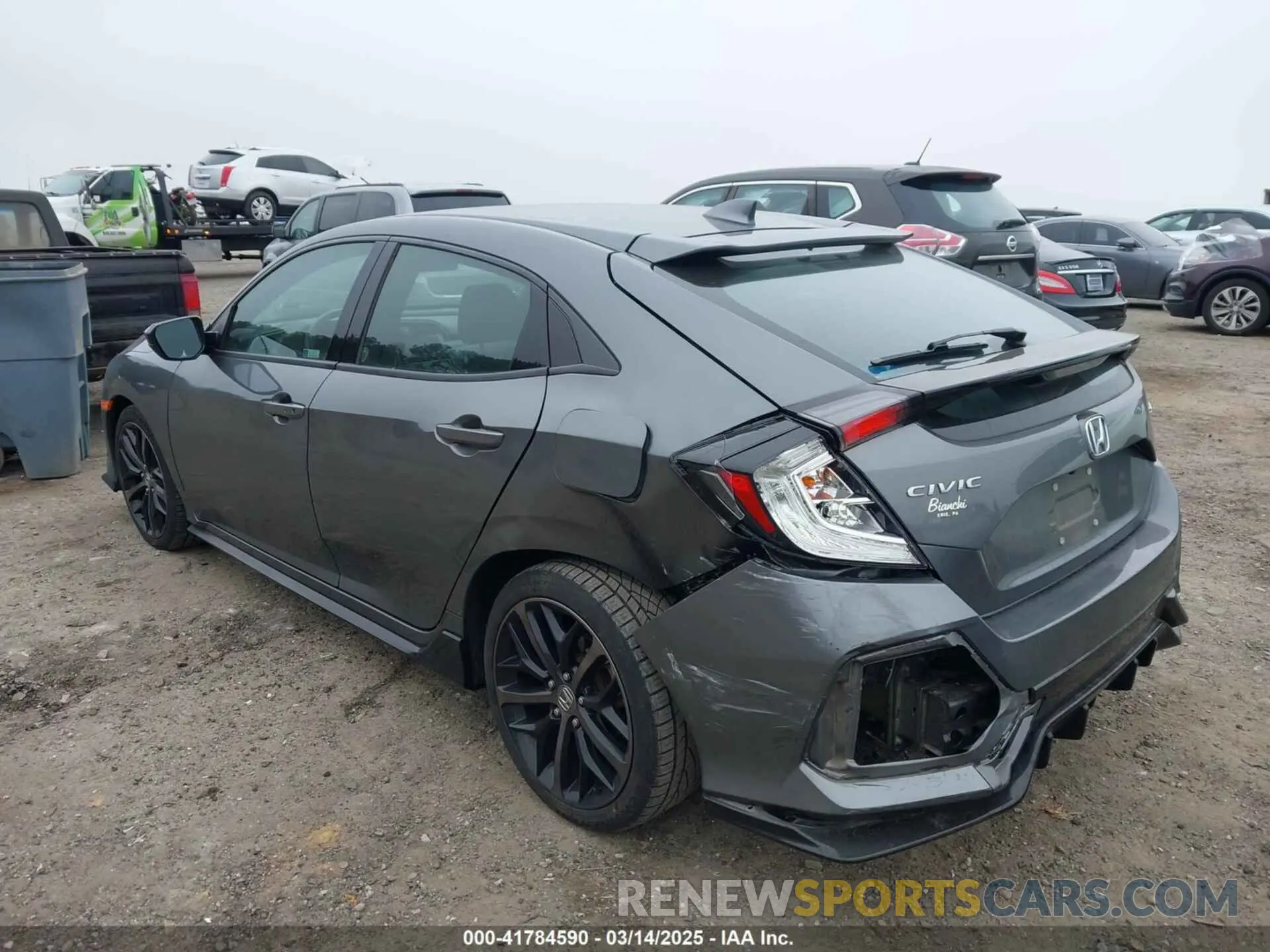 3 fotografías del automóvil dañado SHHFK7H45LU410849 HONDA CIVIC 2020