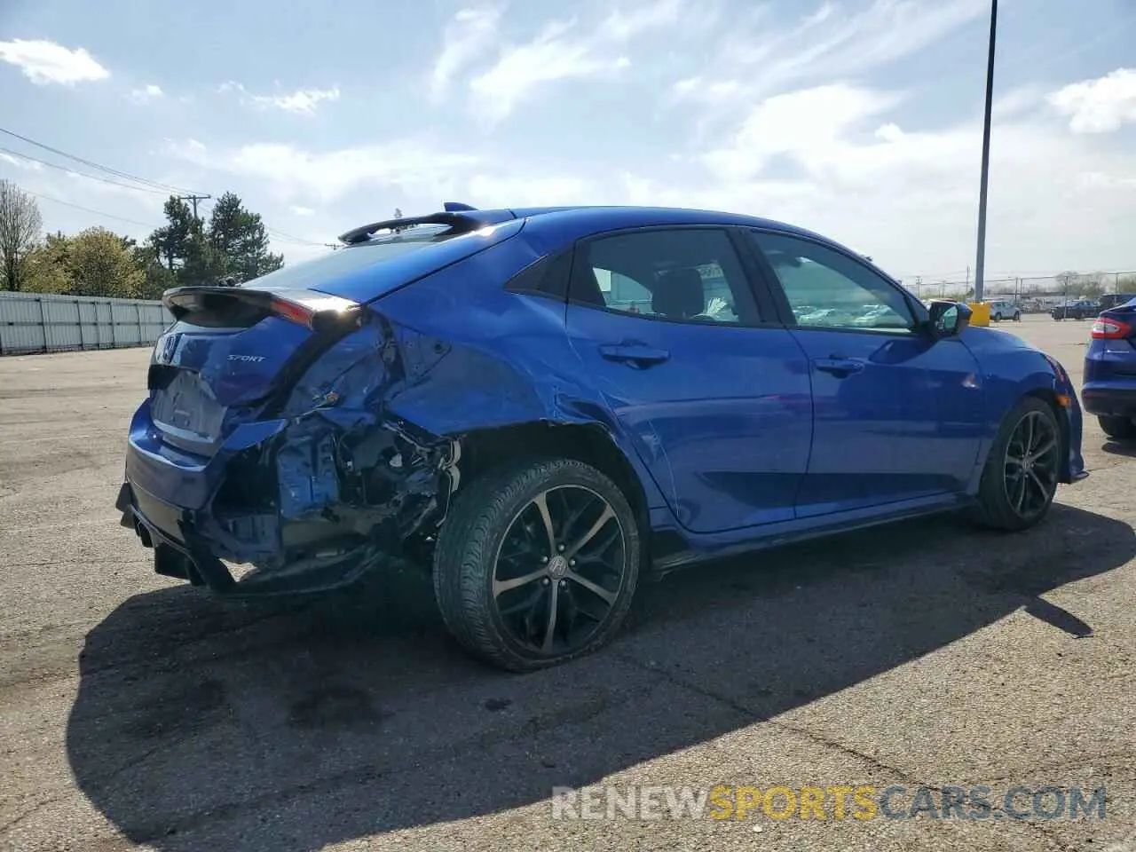 3 fotografías del automóvil dañado SHHFK7H4XLU201462 HONDA CIVIC 2020