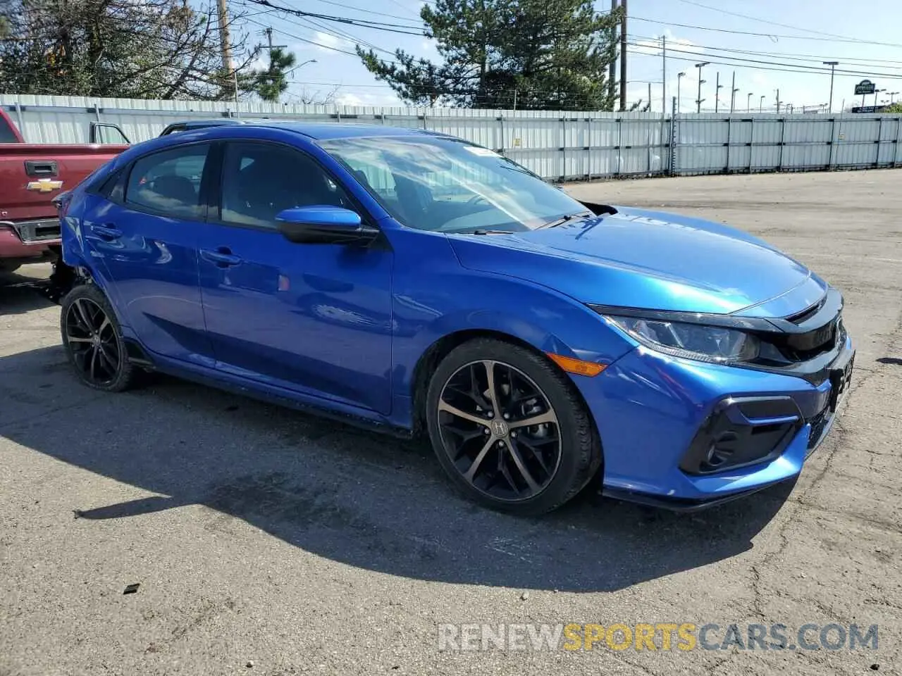 4 fotografías del automóvil dañado SHHFK7H4XLU201462 HONDA CIVIC 2020