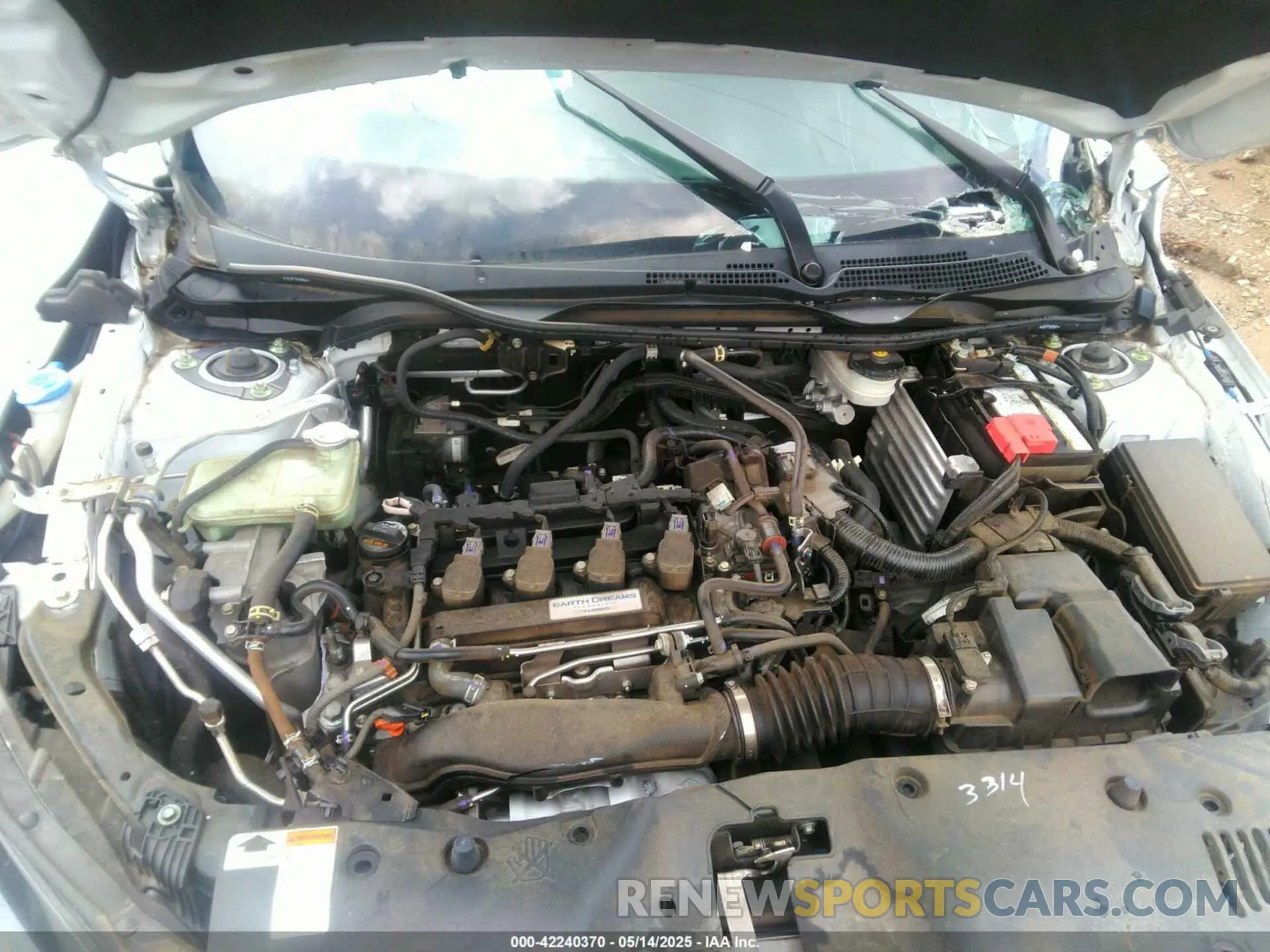 10 fotografías del automóvil dañado SHHFK7H63LU202468 HONDA CIVIC 2020