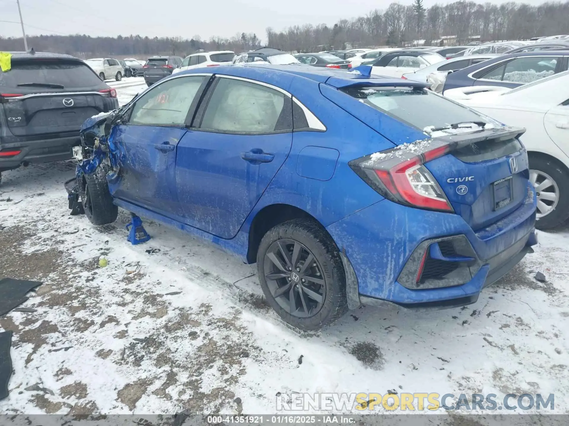 3 fotografías del automóvil dañado SHHFK7H64LU406518 HONDA CIVIC 2020