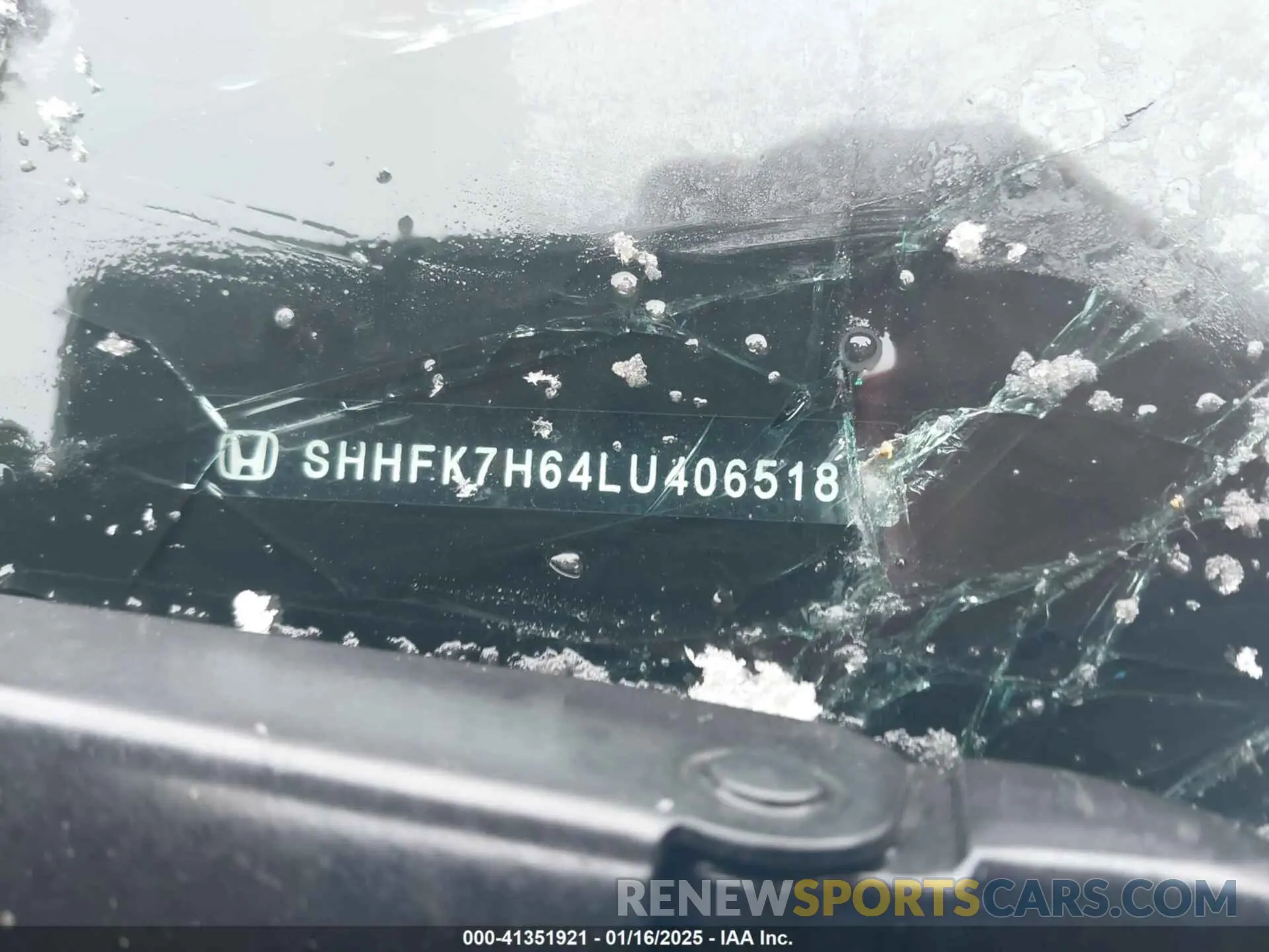 9 fotografías del automóvil dañado SHHFK7H64LU406518 HONDA CIVIC 2020