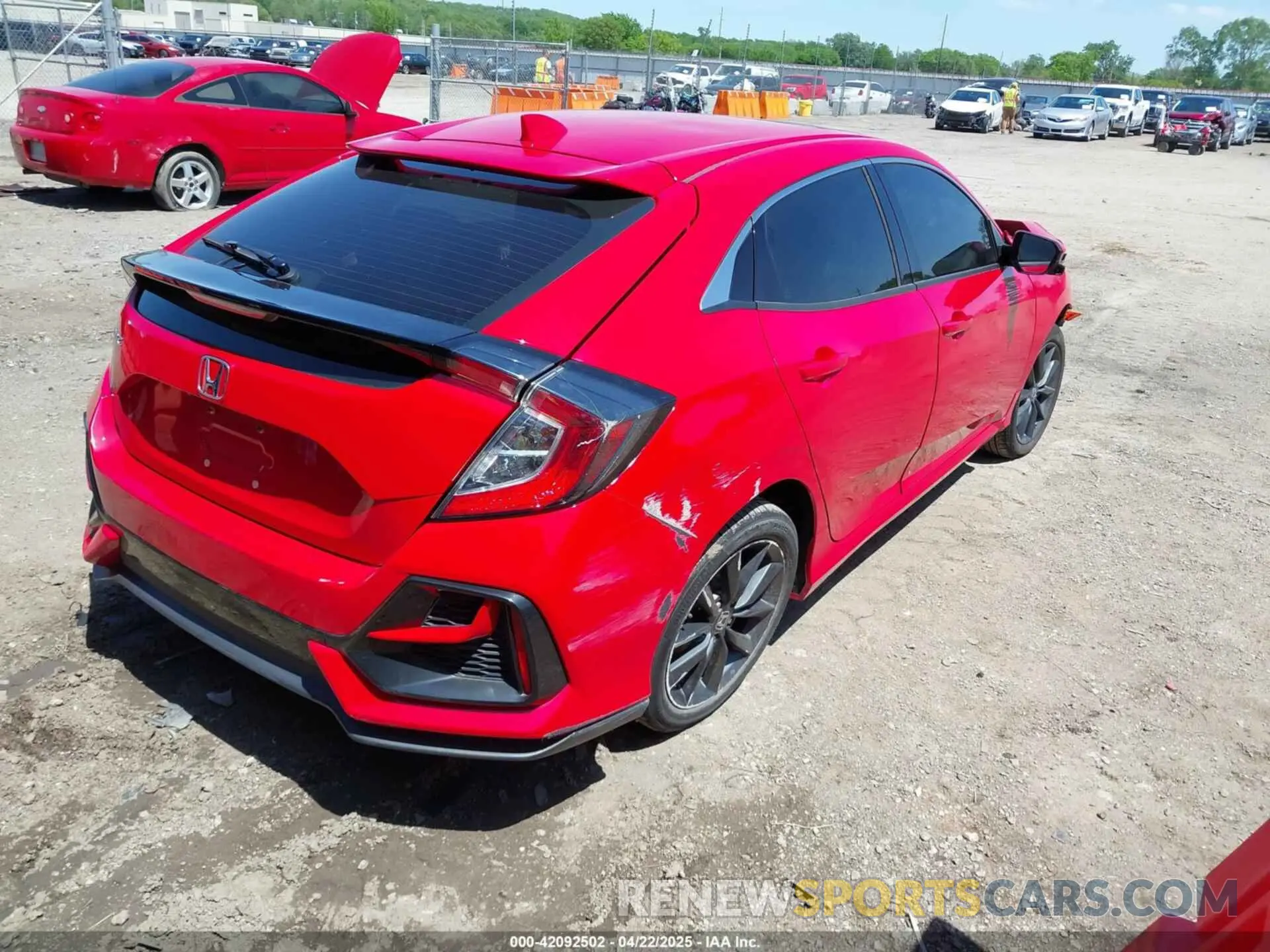 4 fotografías del automóvil dañado SHHFK7H68LU204698 HONDA CIVIC 2020