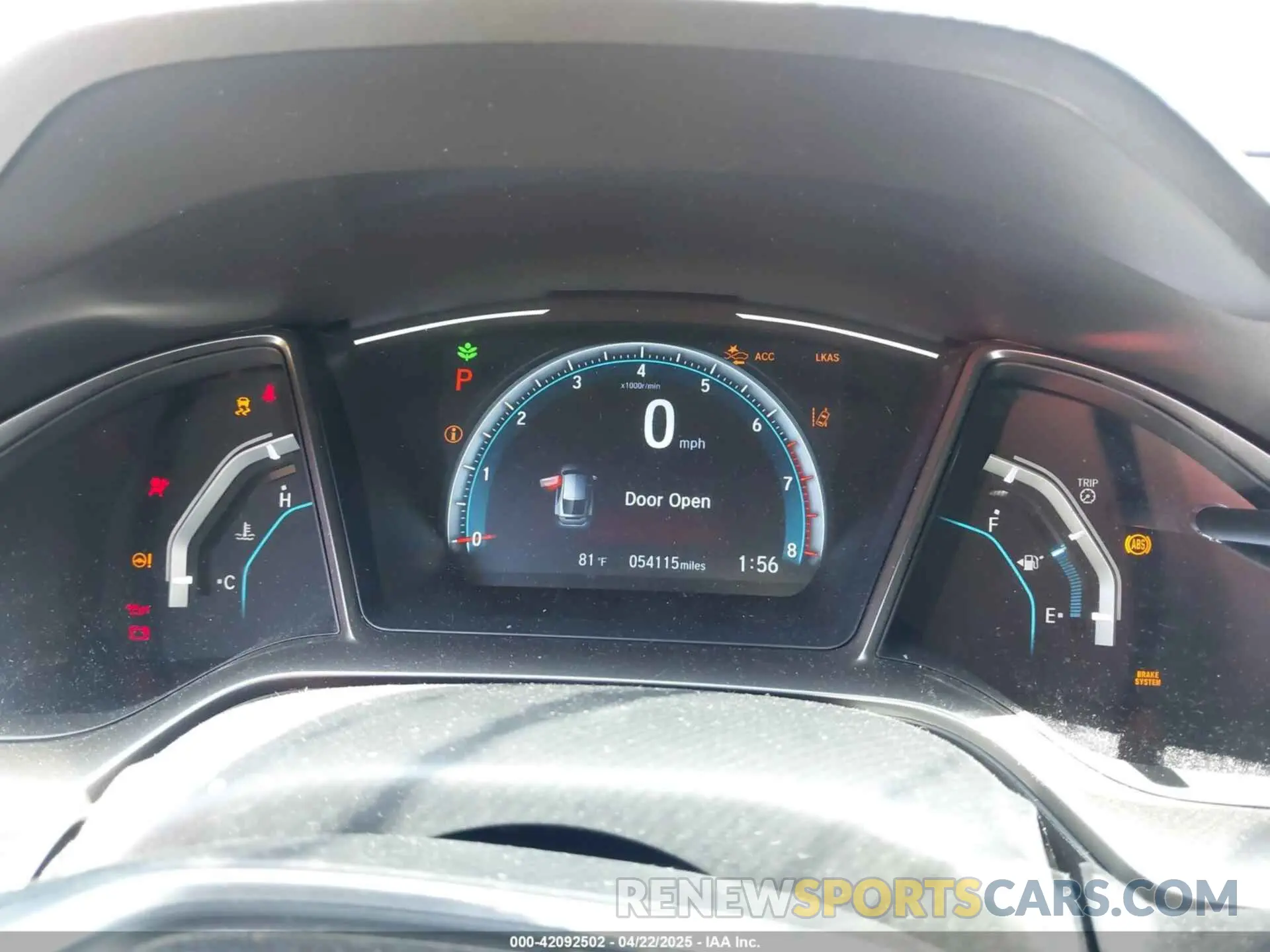 7 fotografías del automóvil dañado SHHFK7H68LU204698 HONDA CIVIC 2020