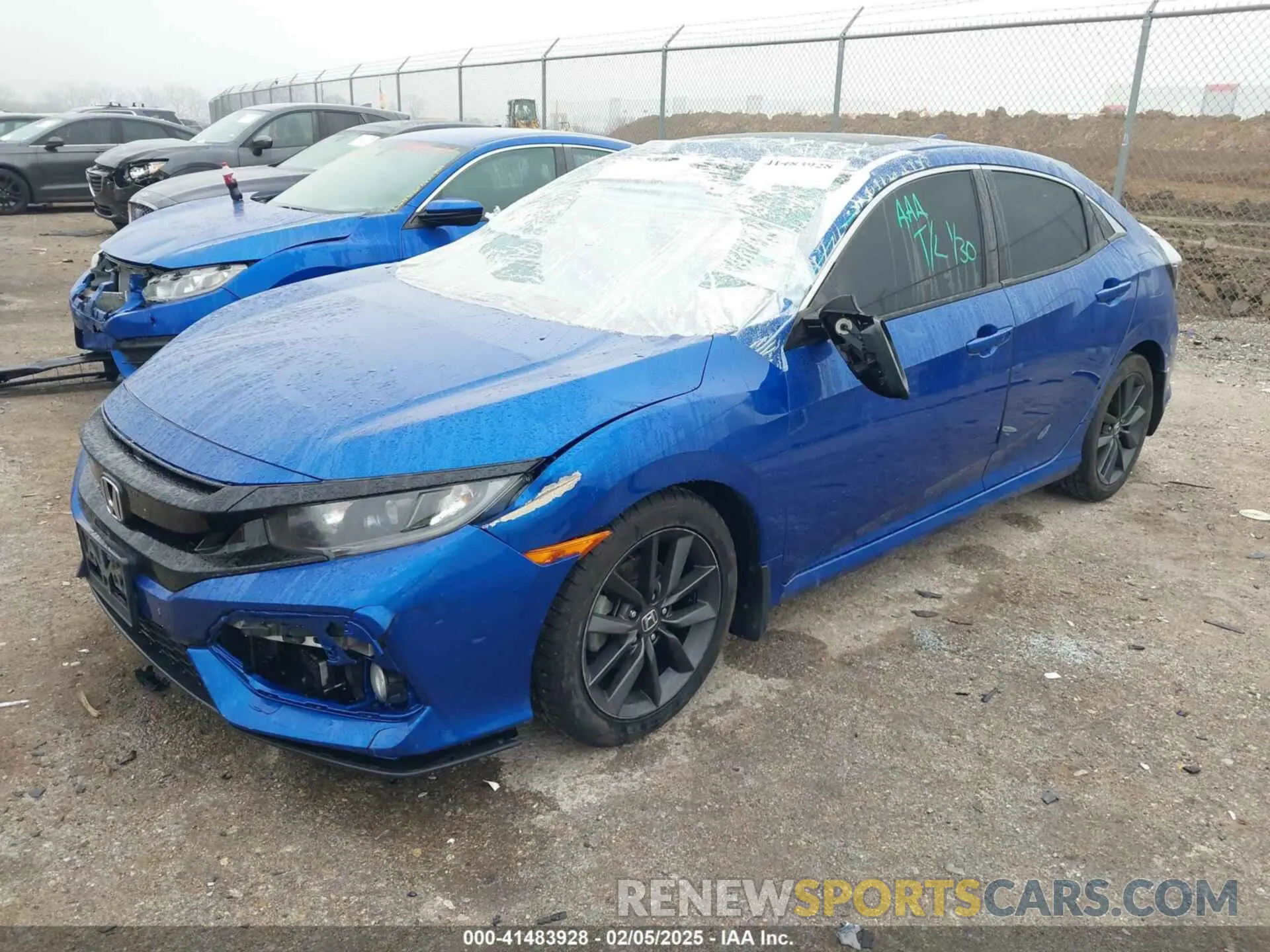 2 fotografías del automóvil dañado SHHFK7H69LU402576 HONDA CIVIC 2020