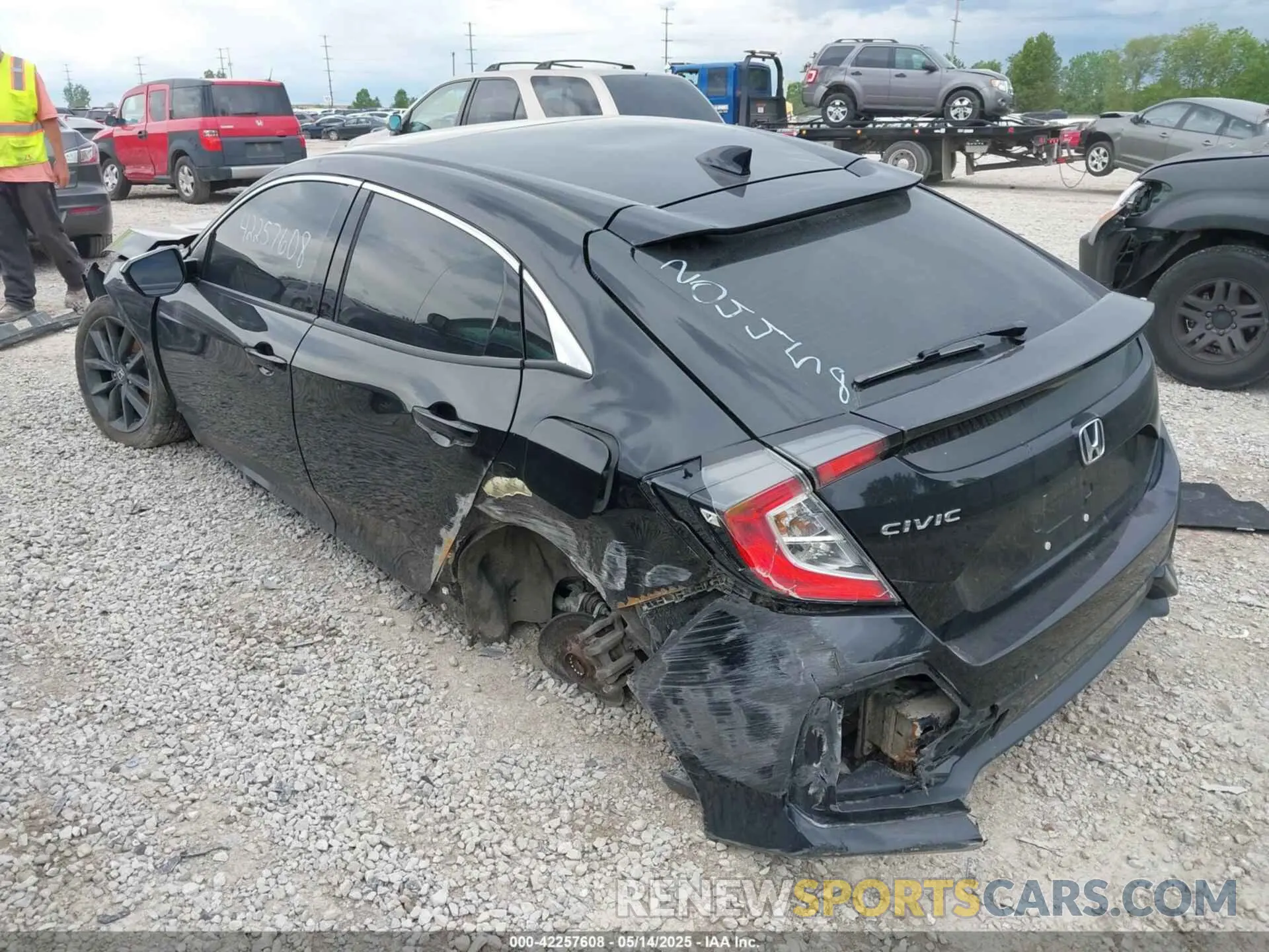 3 fotografías del automóvil dañado SHHFK7H6XLU204458 HONDA CIVIC 2020