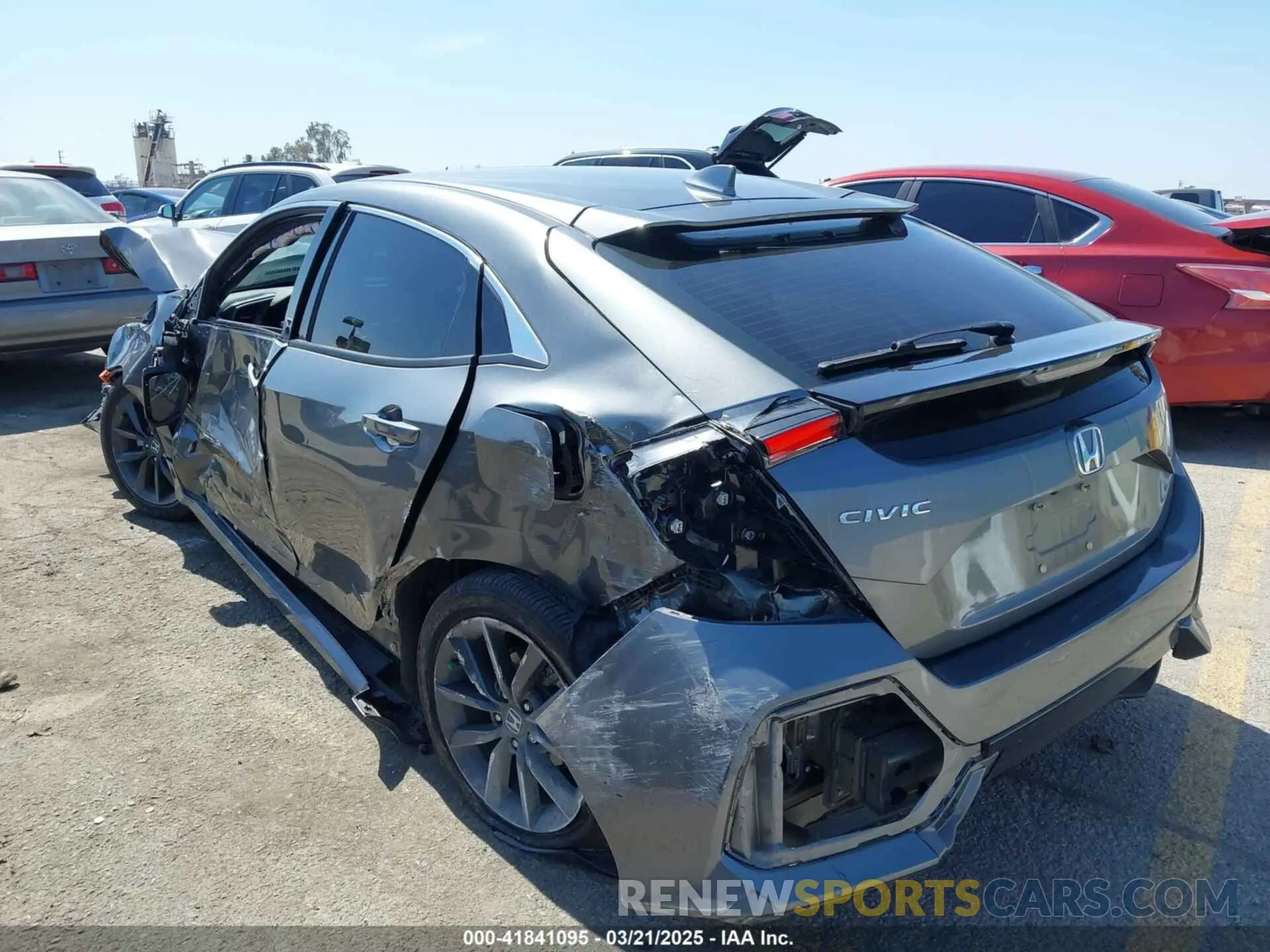 3 fotografías del automóvil dañado SHHFK7H80LU416318 HONDA CIVIC 2020