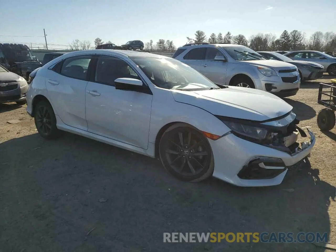4 fotografías del automóvil dañado SHHFK7H81LU402282 HONDA CIVIC 2020
