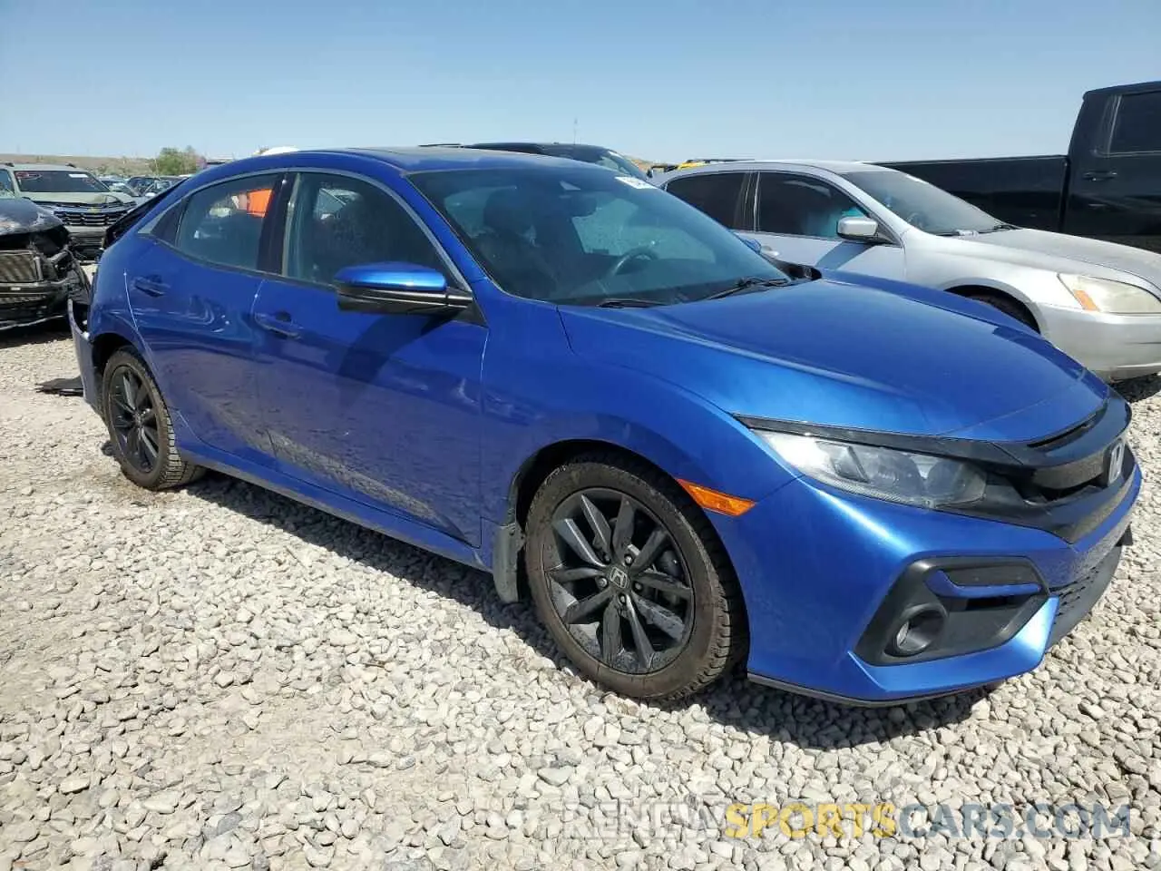 4 fotografías del automóvil dañado SHHFK7H83LU218994 HONDA CIVIC 2020