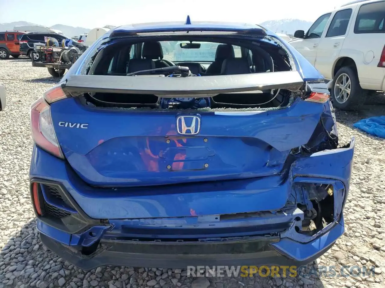 6 fotografías del automóvil dañado SHHFK7H83LU218994 HONDA CIVIC 2020