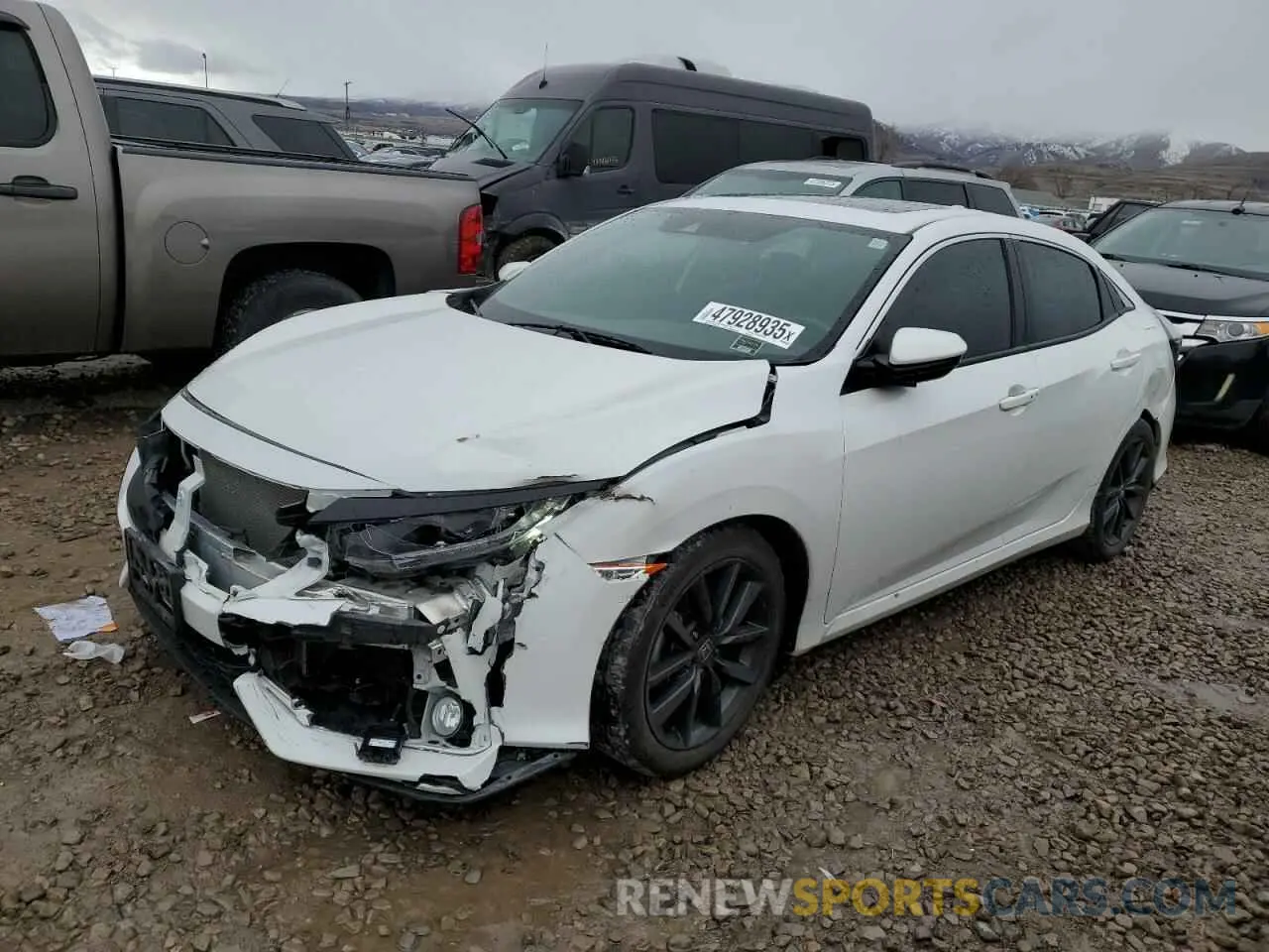 1 fotografías del automóvil dañado SHHFK7H84LU210872 HONDA CIVIC 2020