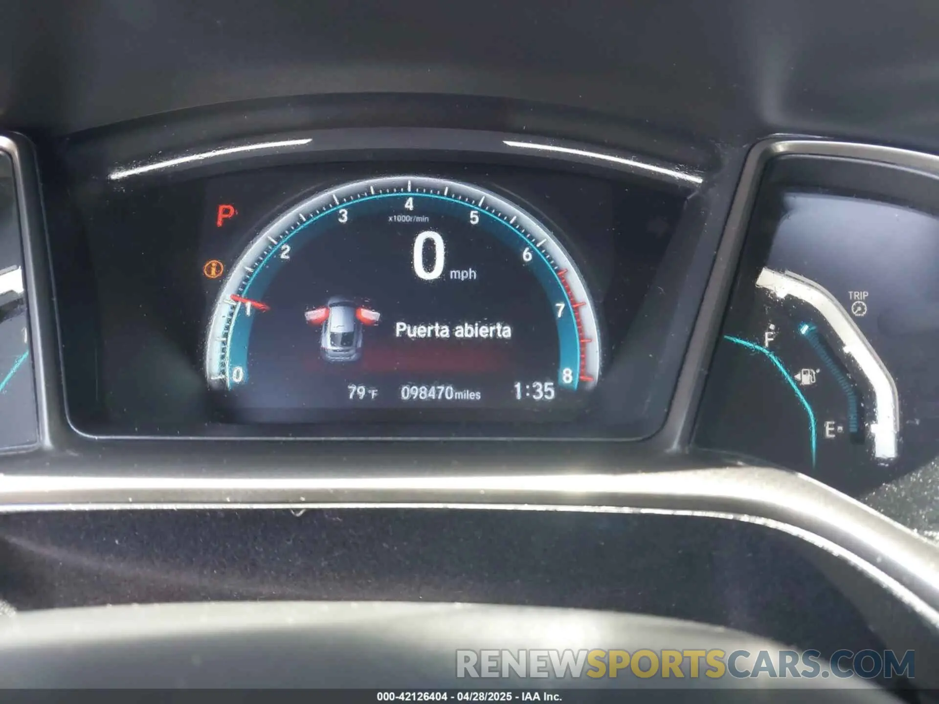 7 fotografías del automóvil dañado SHHFK7H87LU411293 HONDA CIVIC 2020