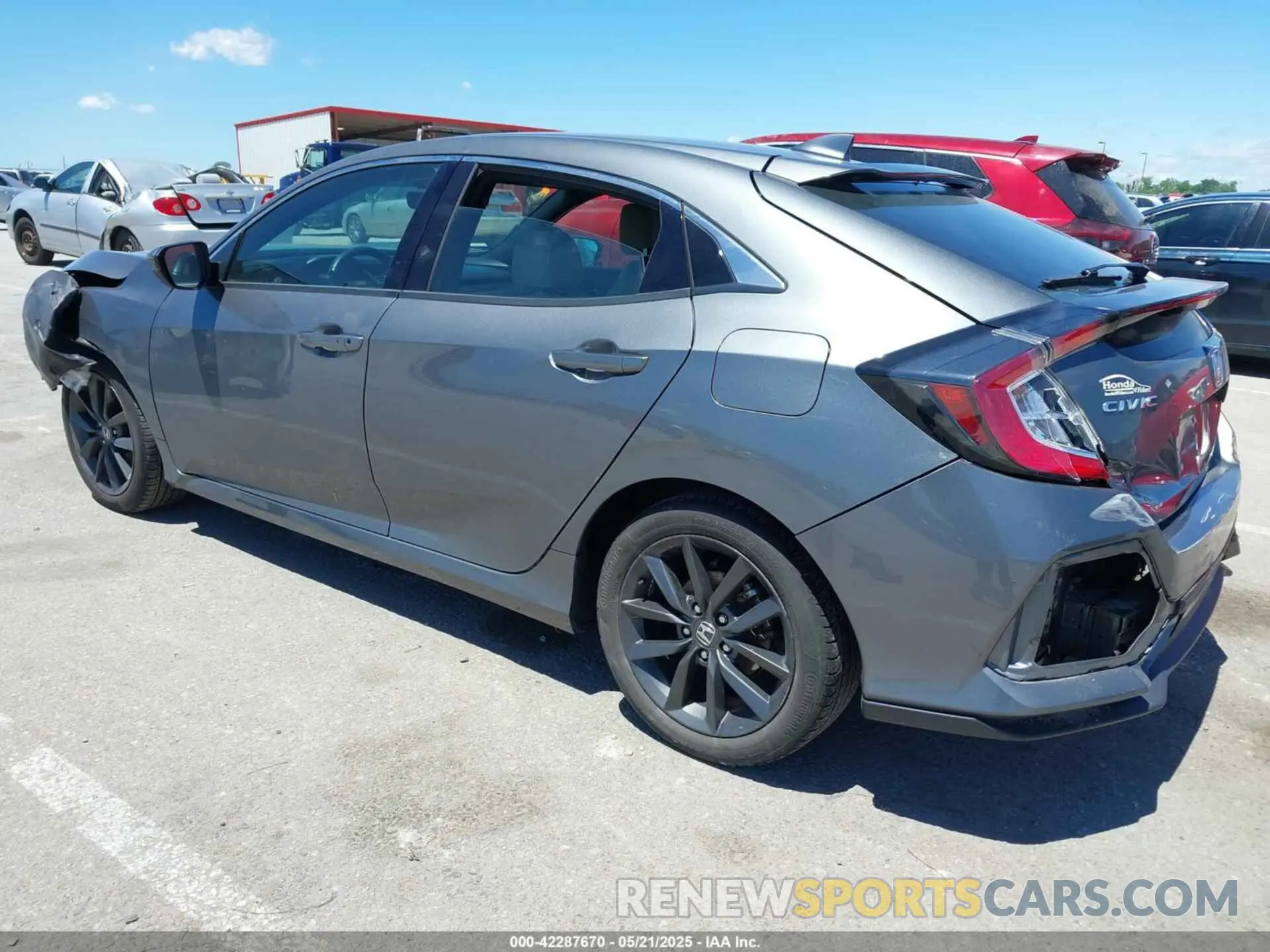 3 fotografías del automóvil dañado SHHFK7H88LU221499 HONDA CIVIC 2020