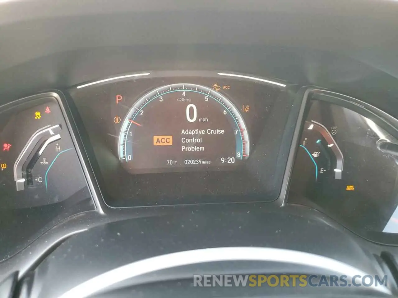 9 fotografías del automóvil dañado SHHFK7H91LU412223 HONDA CIVIC 2020