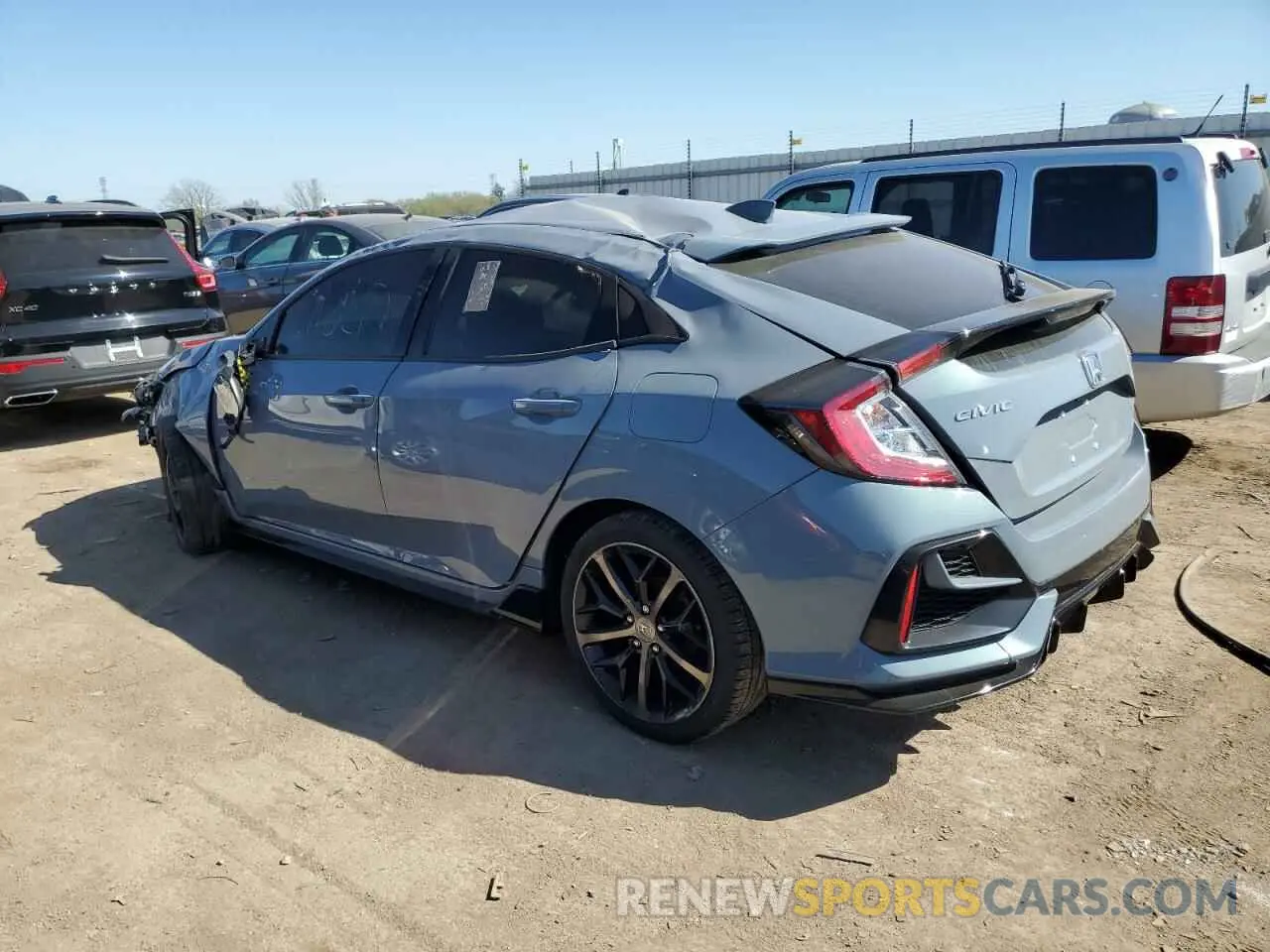 2 fotografías del automóvil dañado SHHFK7H97LU418706 HONDA CIVIC 2020