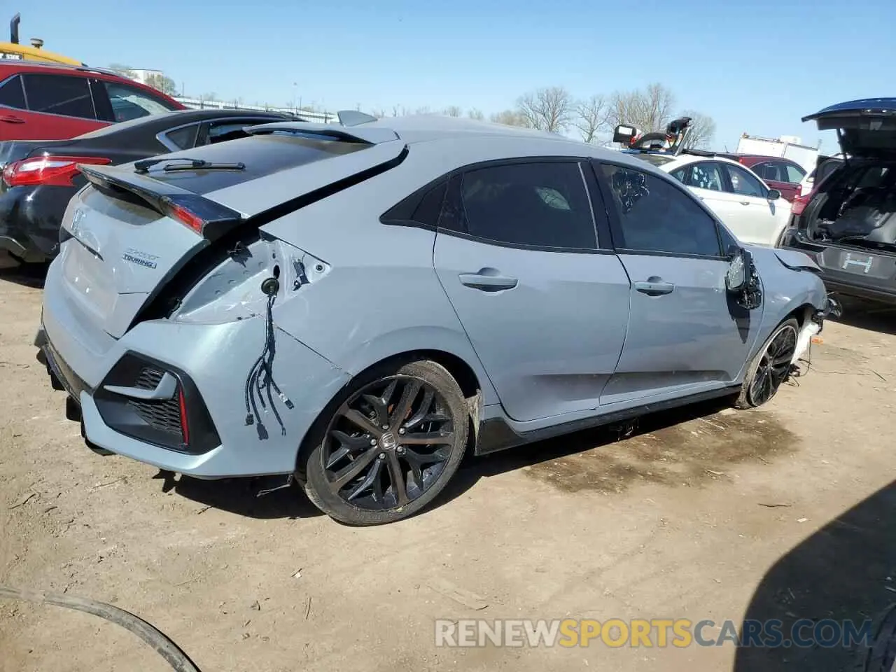 3 fotografías del automóvil dañado SHHFK7H97LU418706 HONDA CIVIC 2020