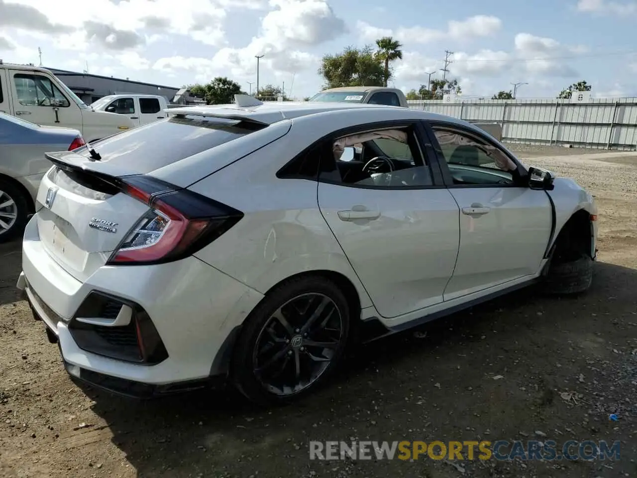 3 fotografías del automóvil dañado SHHFK7H98LU213279 HONDA CIVIC 2020
