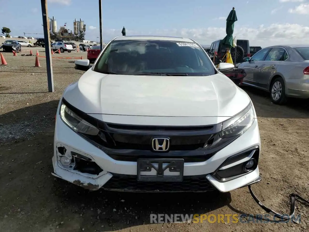 5 fotografías del automóvil dañado SHHFK7H98LU213279 HONDA CIVIC 2020