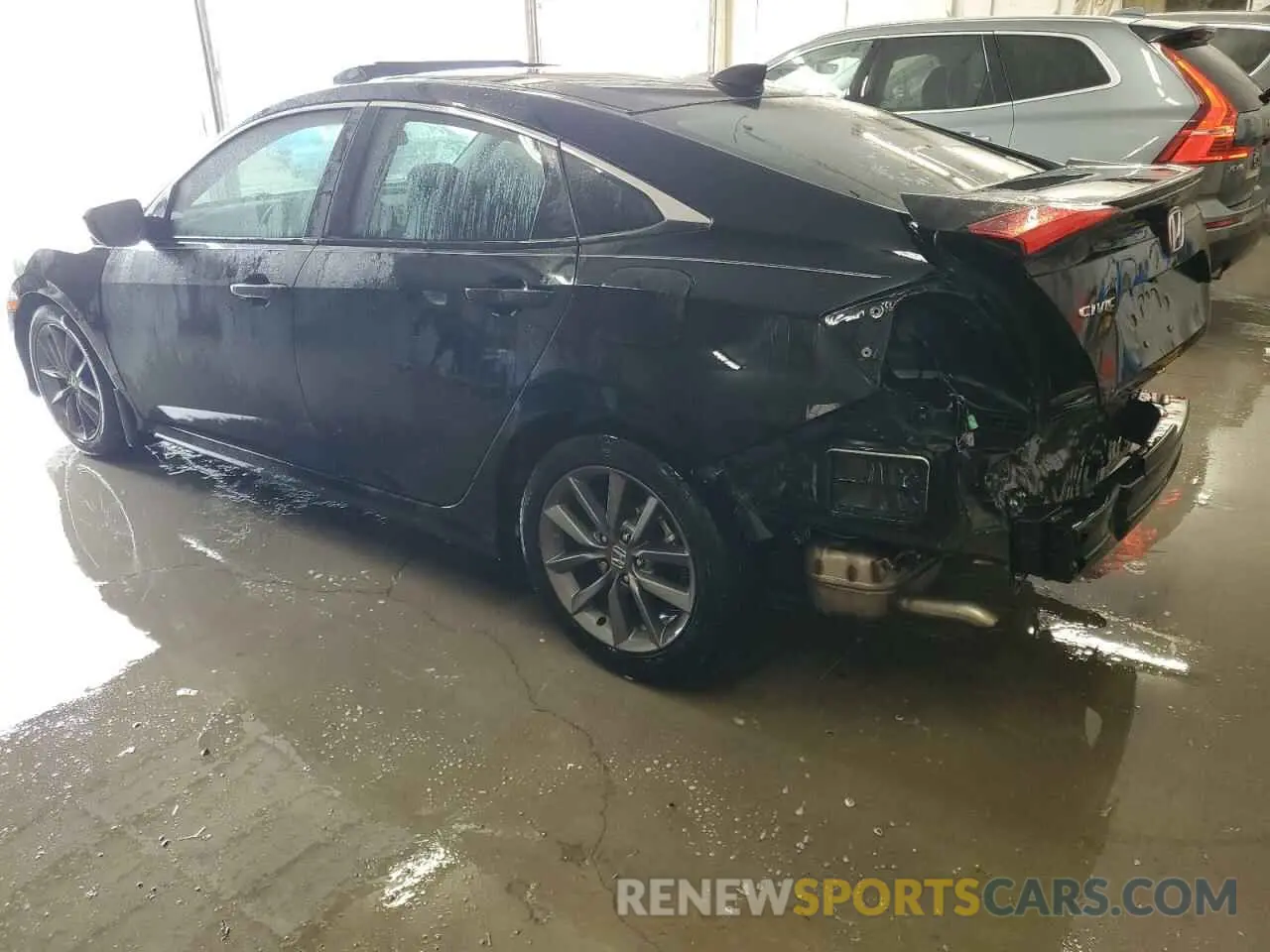 2 fotografías del automóvil dañado 19XFC1F30ME004572 HONDA CIVIC 2021