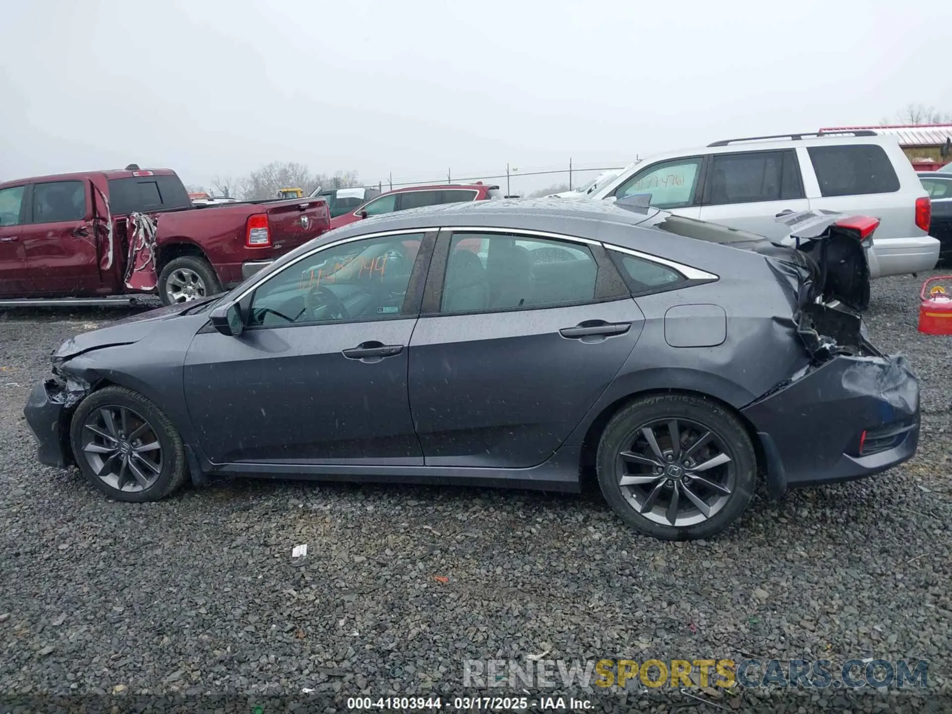 14 fotografías del automóvil dañado 19XFC1F30ME012509 HONDA CIVIC 2021