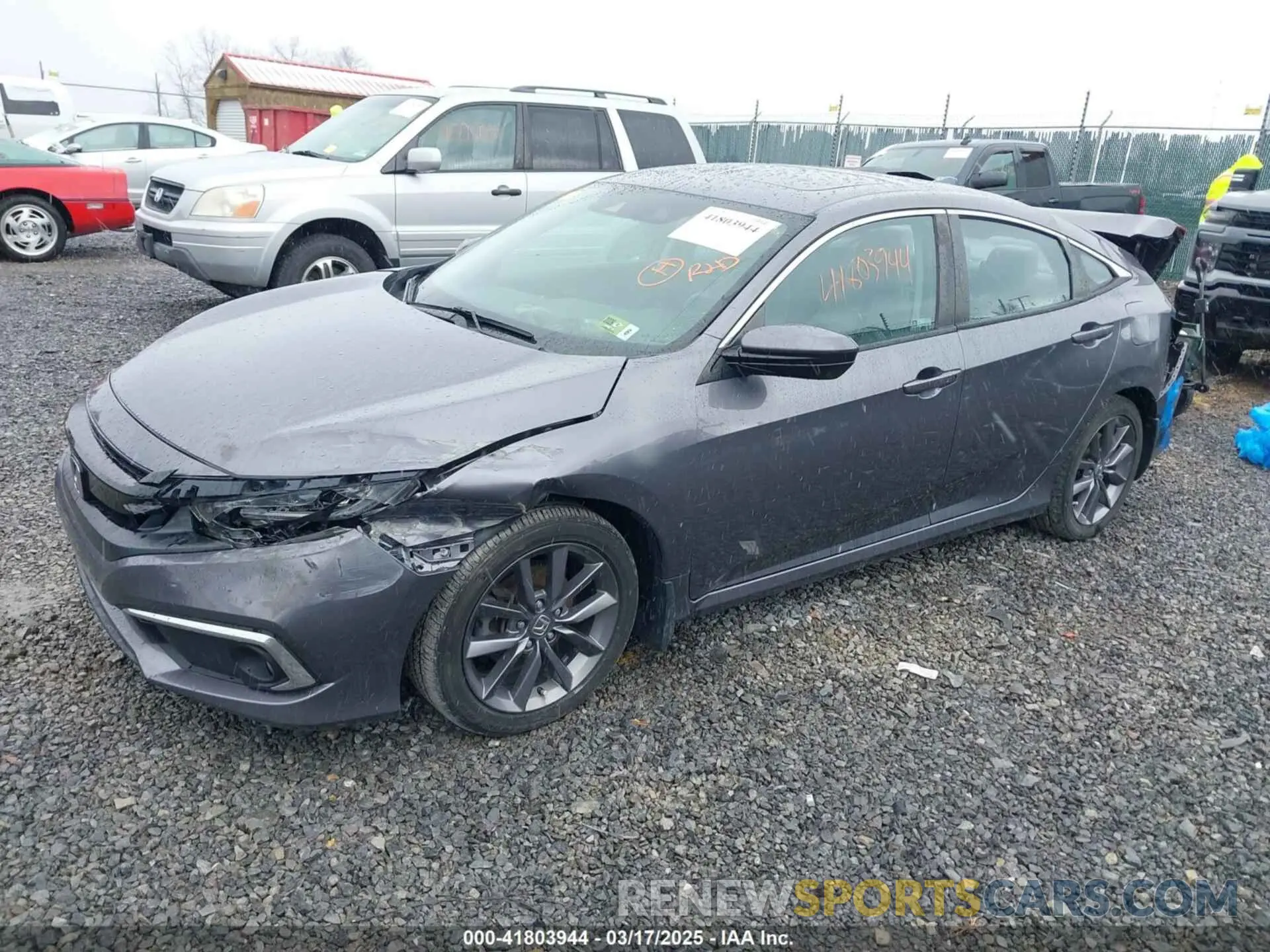 2 fotografías del automóvil dañado 19XFC1F30ME012509 HONDA CIVIC 2021