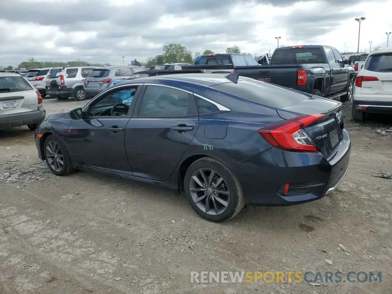 2 fotografías del automóvil dañado 19XFC1F30ME205095 HONDA CIVIC 2021