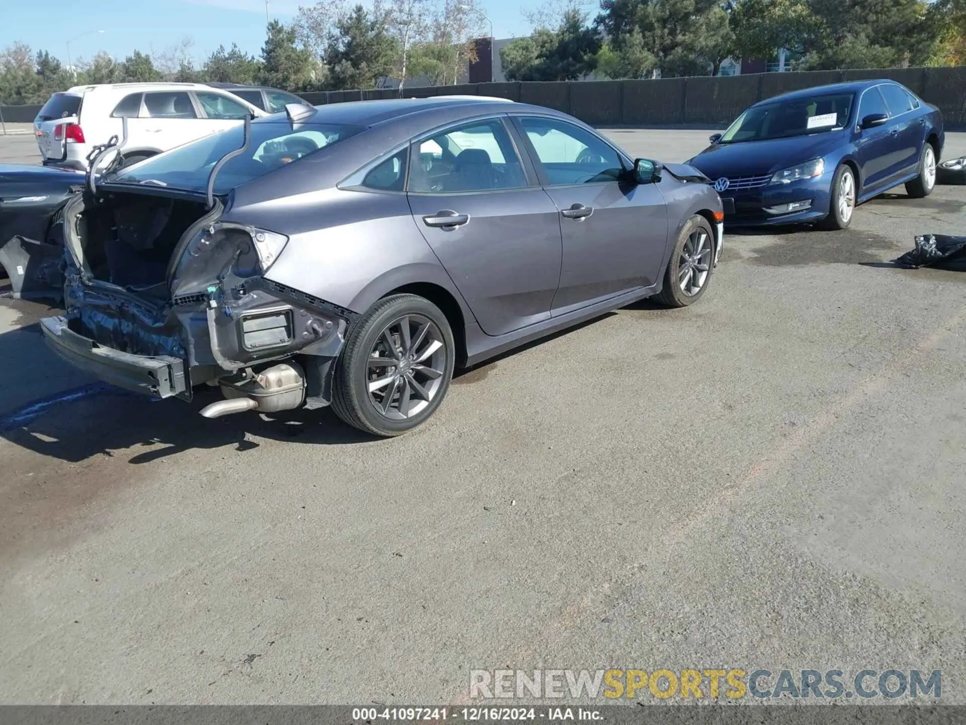 4 fotografías del automóvil dañado 19XFC1F30ME206537 HONDA CIVIC 2021