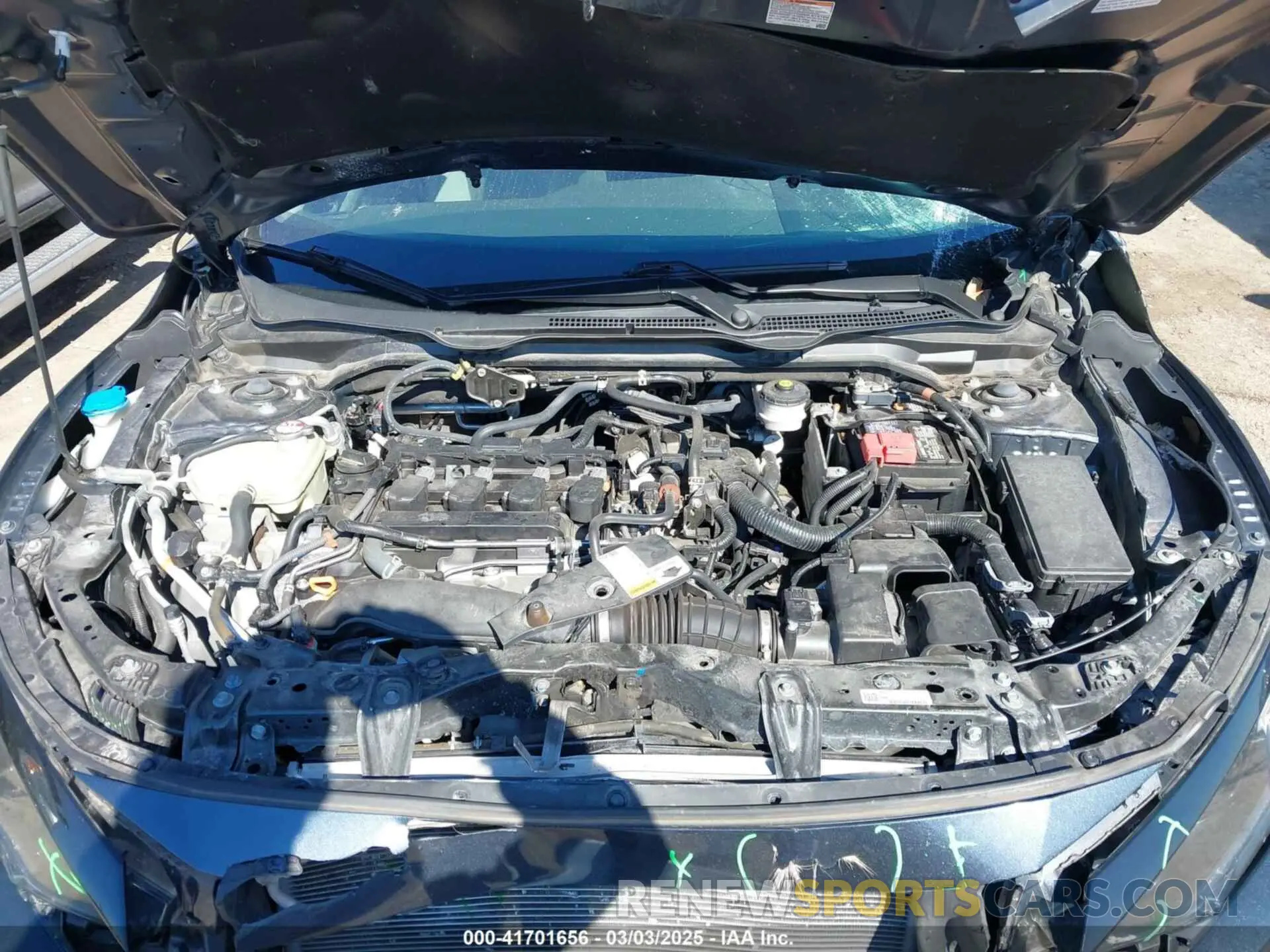 10 fotografías del automóvil dañado 19XFC1F32ME208421 HONDA CIVIC 2021
