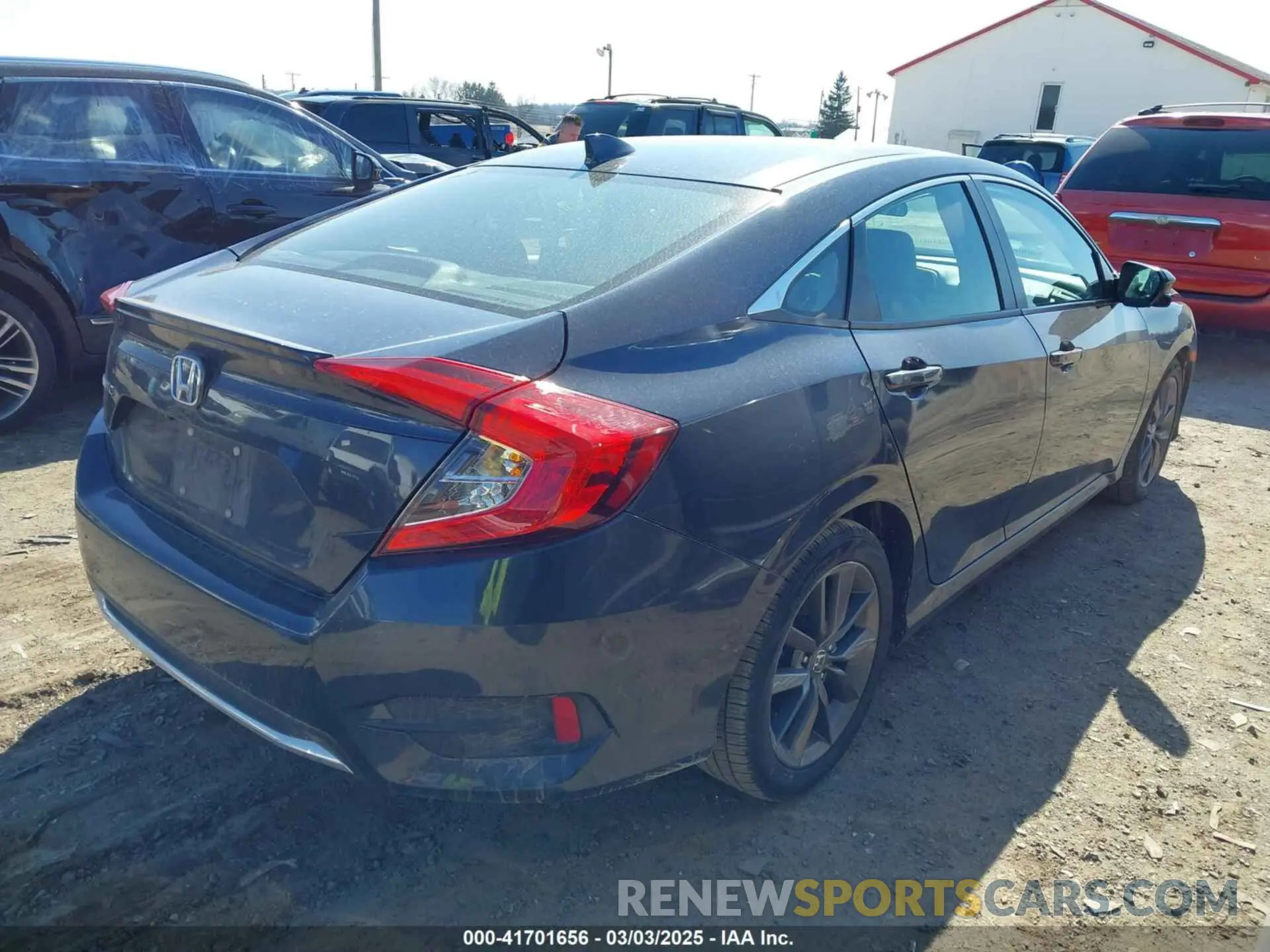4 fotografías del automóvil dañado 19XFC1F32ME208421 HONDA CIVIC 2021