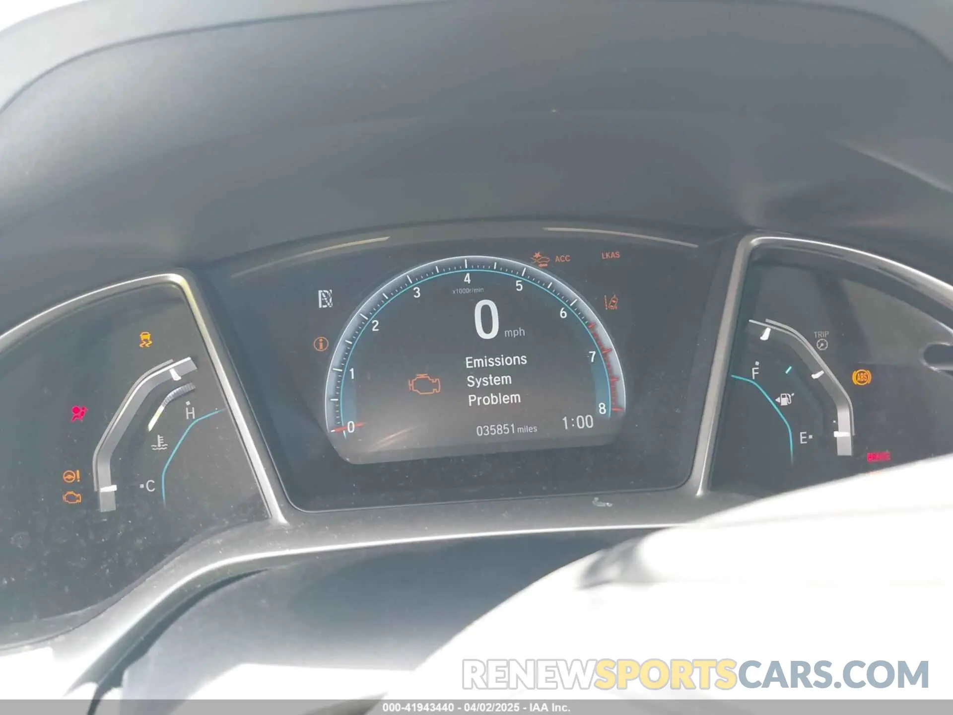 7 fotografías del automóvil dañado 19XFC1F34ME001481 HONDA CIVIC 2021