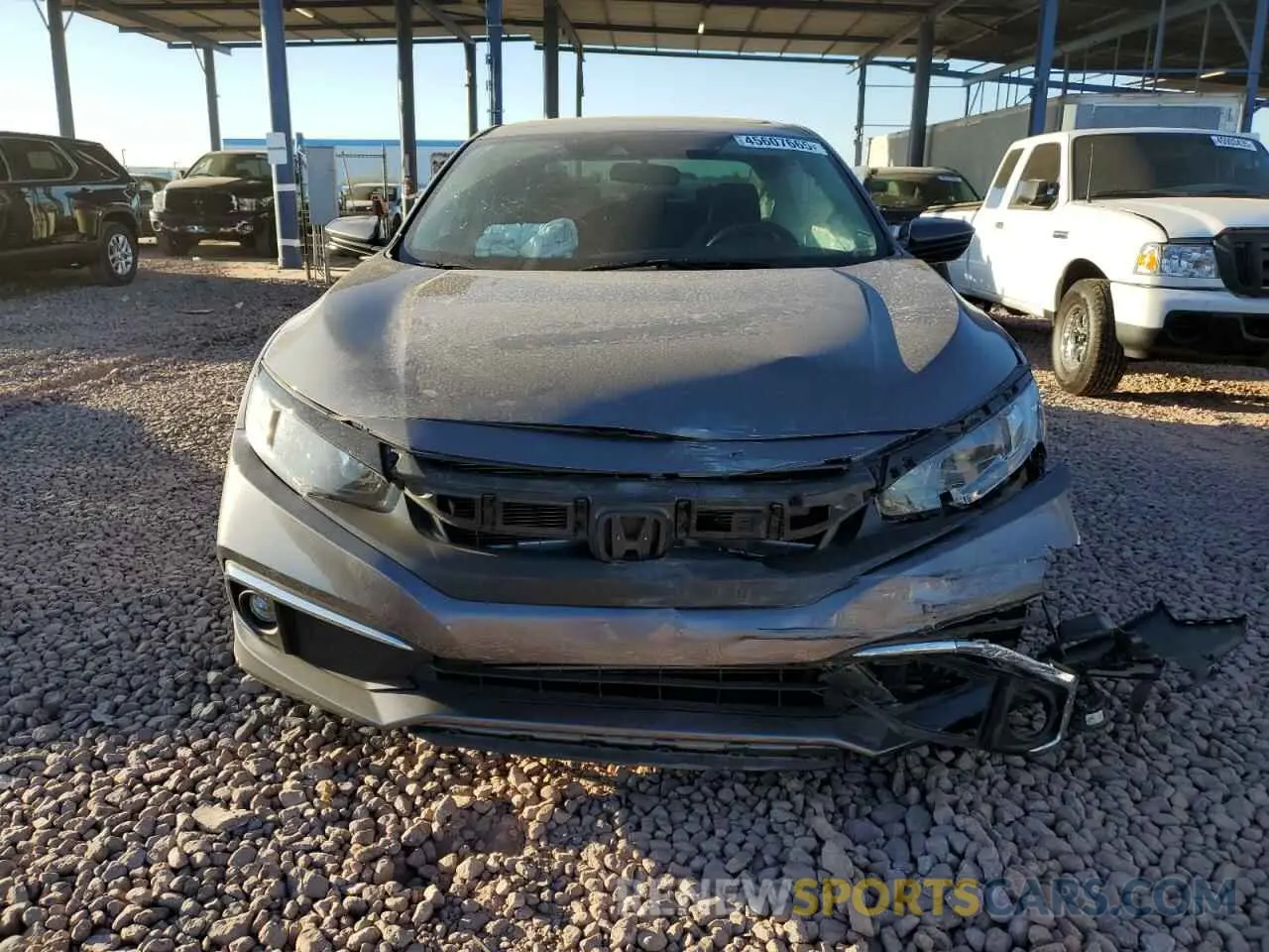 5 fotografías del automóvil dañado 19XFC1F34ME012531 HONDA CIVIC 2021