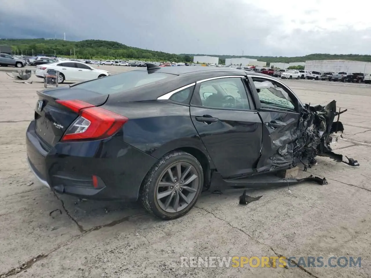 3 fotografías del automóvil dañado 19XFC1F35ME000596 HONDA CIVIC 2021